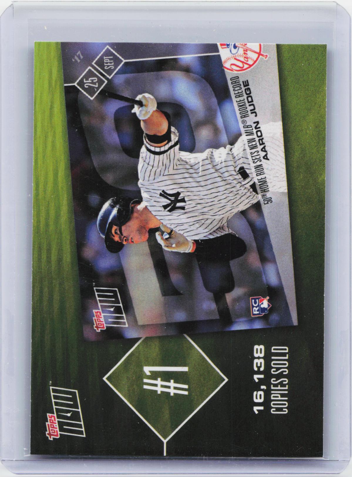 2018 Topps #TN-1 Aaron Judge Topps Now Top 10