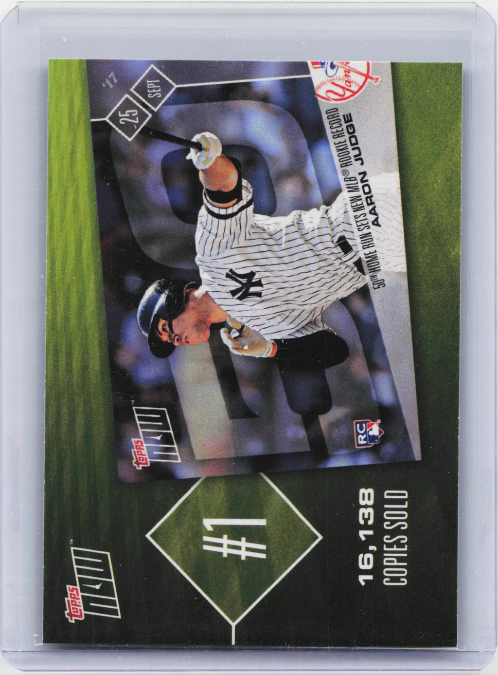 2018 Topps #TN-1 Aaron Judge Topps Now Top 10