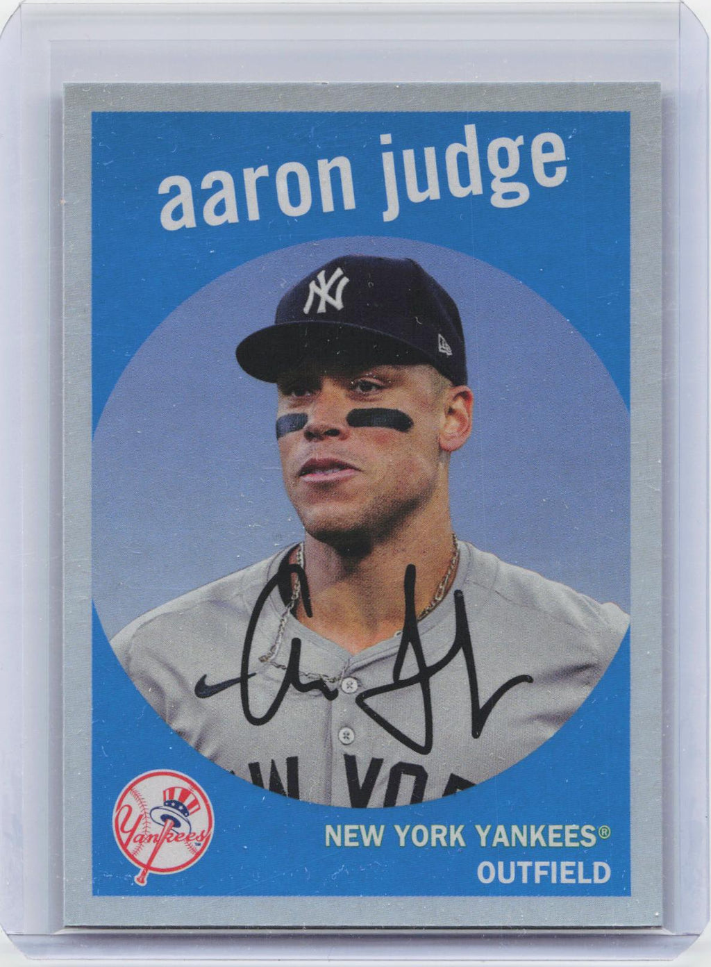 2025 Topps Heritage #H25-8 Aaron Judge Heritage 25th Anniversary Holographic