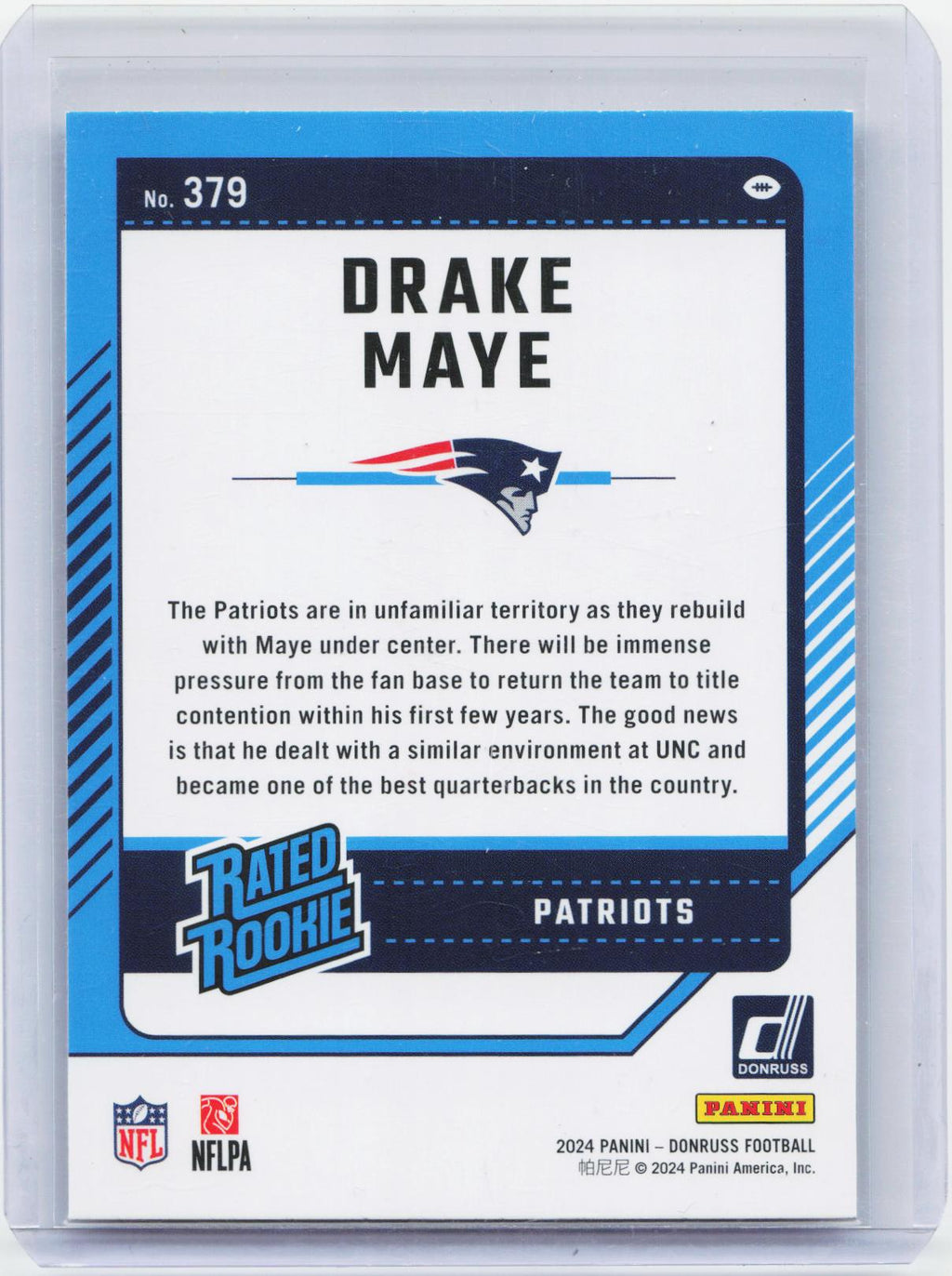 2024 Donruss #379 Drake Maye