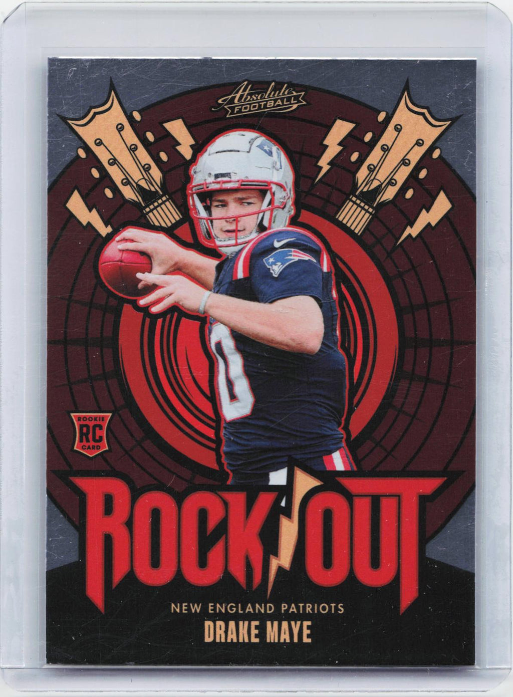 2024 Panini Absolute #RO-DME Drake Maye Rock Out