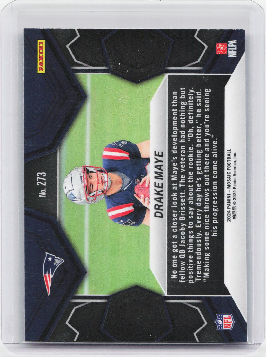 2024 Panini Mosaic #273 Drake Maye