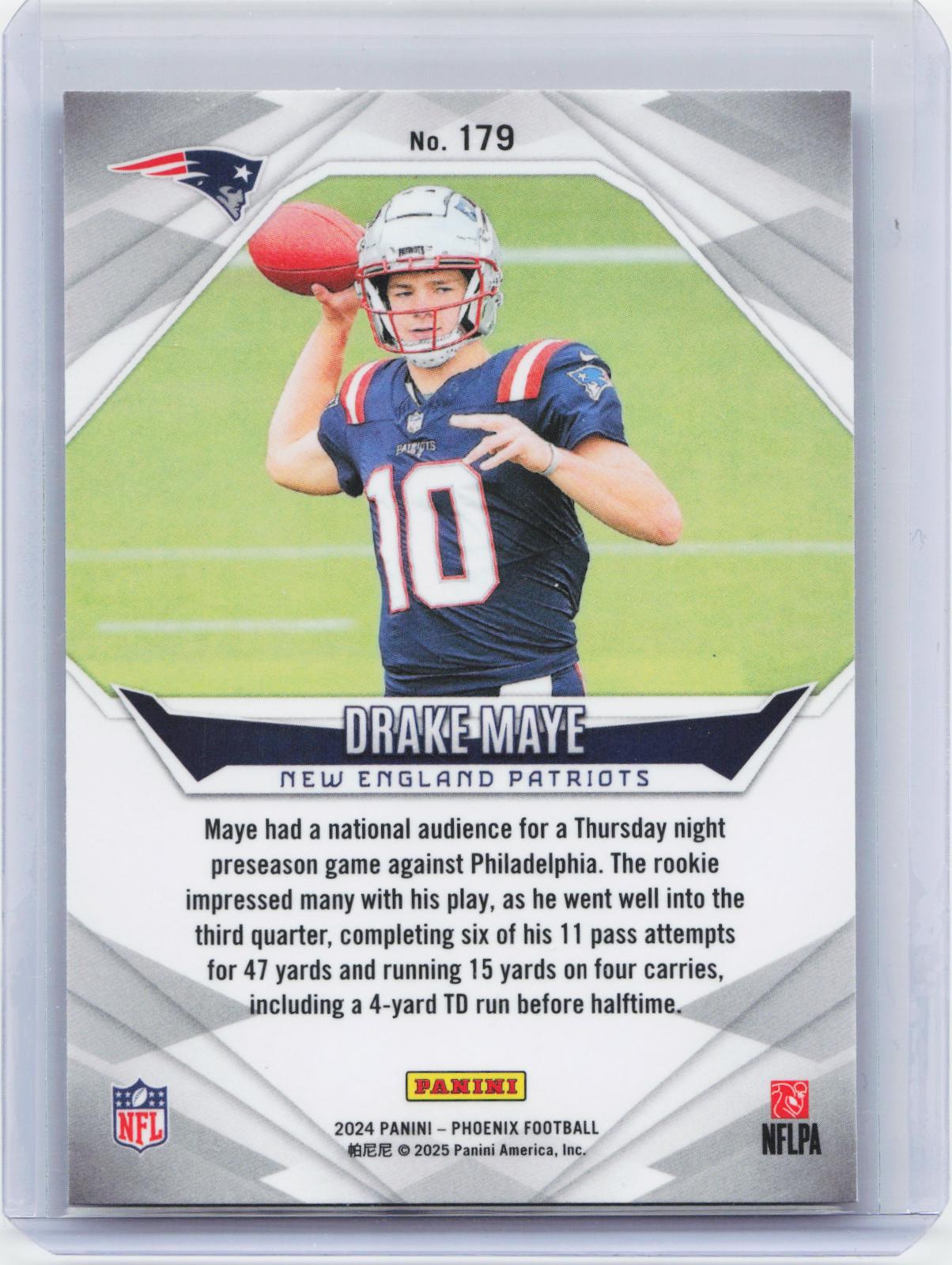 2024 Panini Phoenix #179 Drake Maye