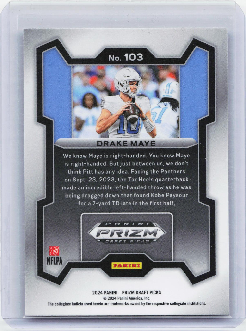 2024 Panini Prizm Draft Picks #103 Drake Maye