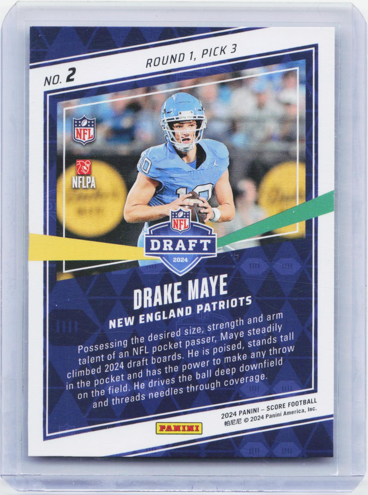 2024 Score #2 Drake Maye NFL Draft
