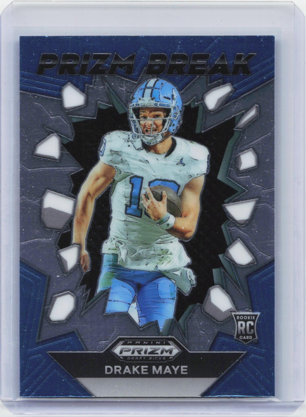 2024 Panini Prizm Draft Picks #PB-DME Drake Maye Prizm Break