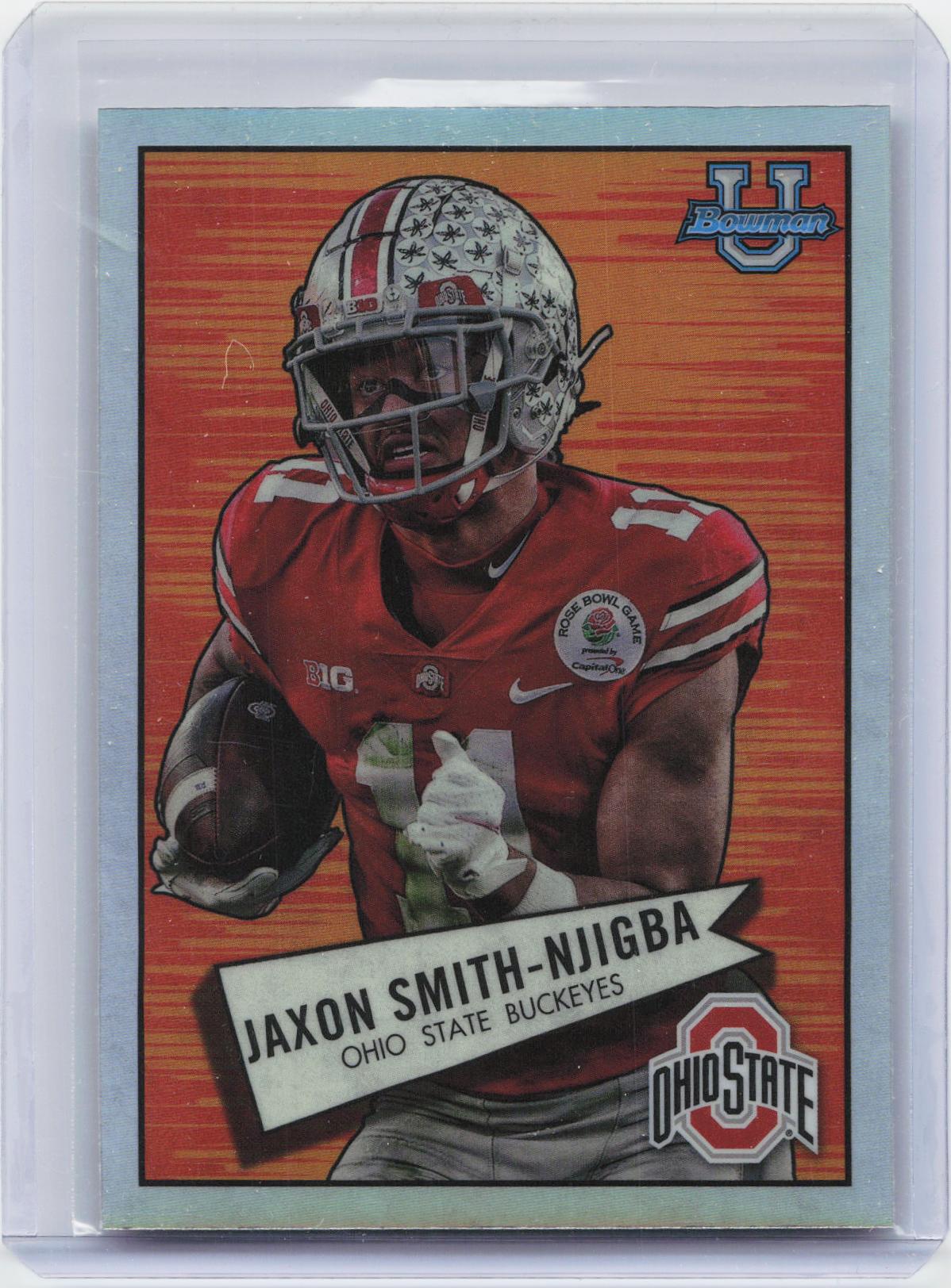 2022 Bowman University Chrome #52BF-11 Jaxon Smith-Njigba 1952 Bowman