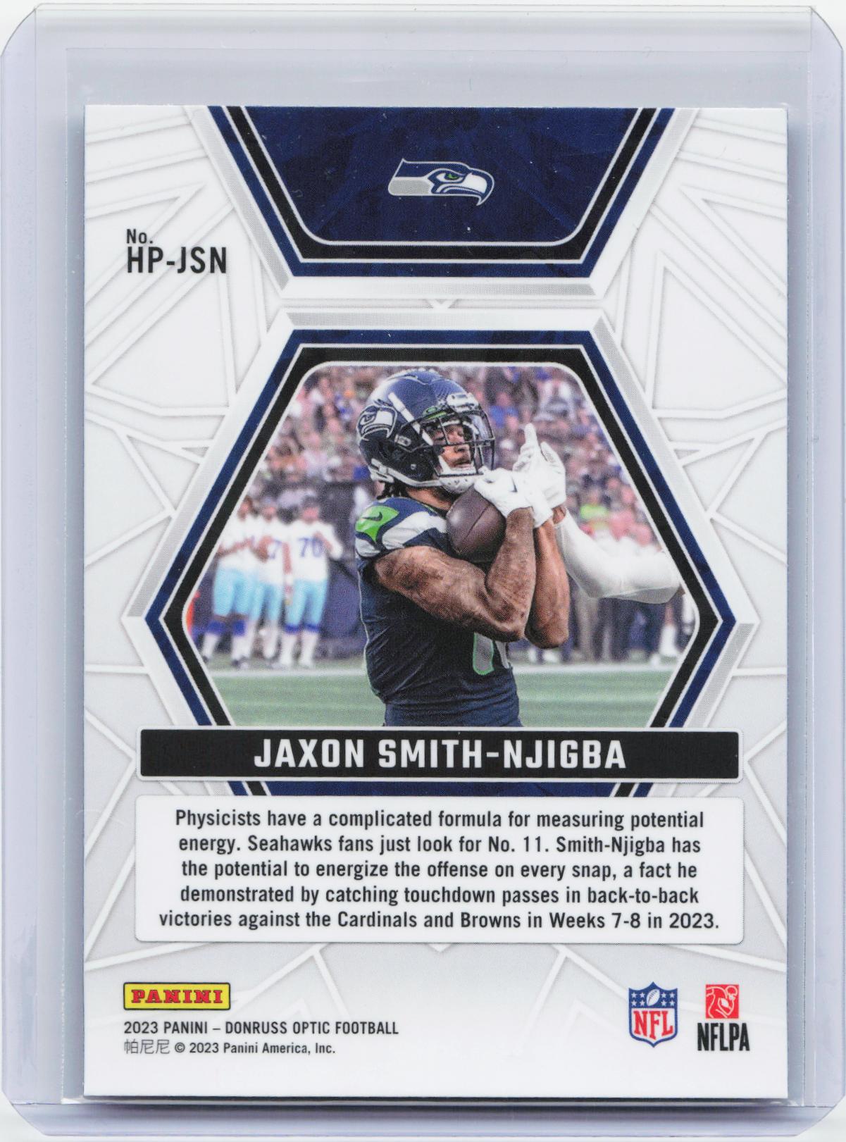 2023 Donruss Optic #HP-JSN Jaxon Smith-Njigba Hidden Potential