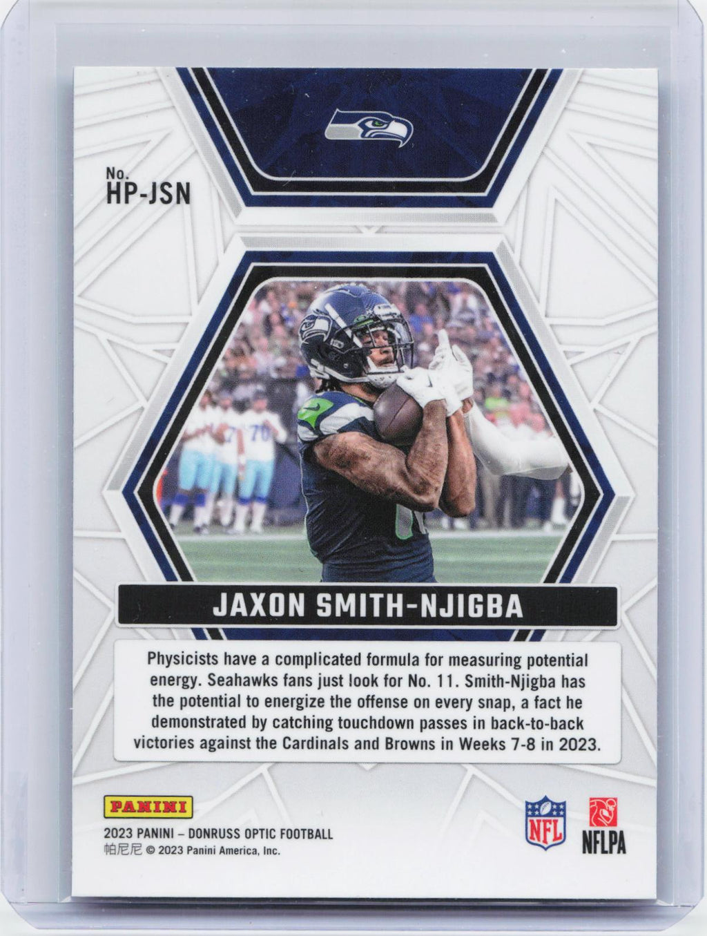 2023 Donruss Optic #HP-JSN Jaxon Smith-Njigba Hidden Potential