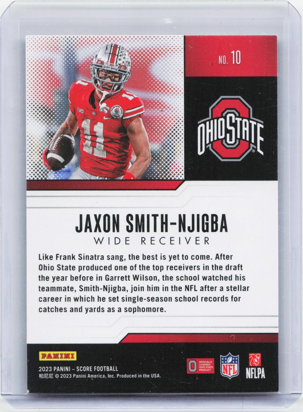 2023 Score #10 Jaxon Smith-Njigba Protential