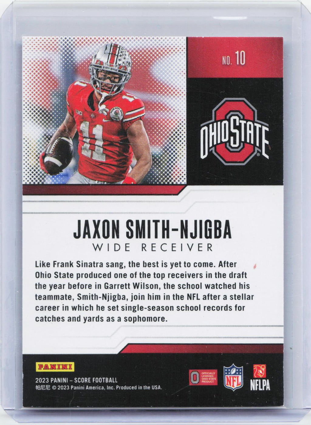 2023 Score #10 Jaxon Smith-Njigba Protential