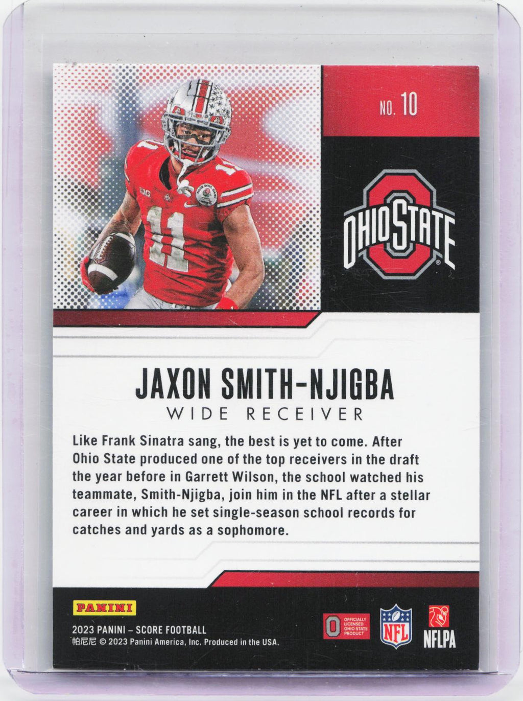 2023 Score #10 Jaxon Smith-Njigba Protential