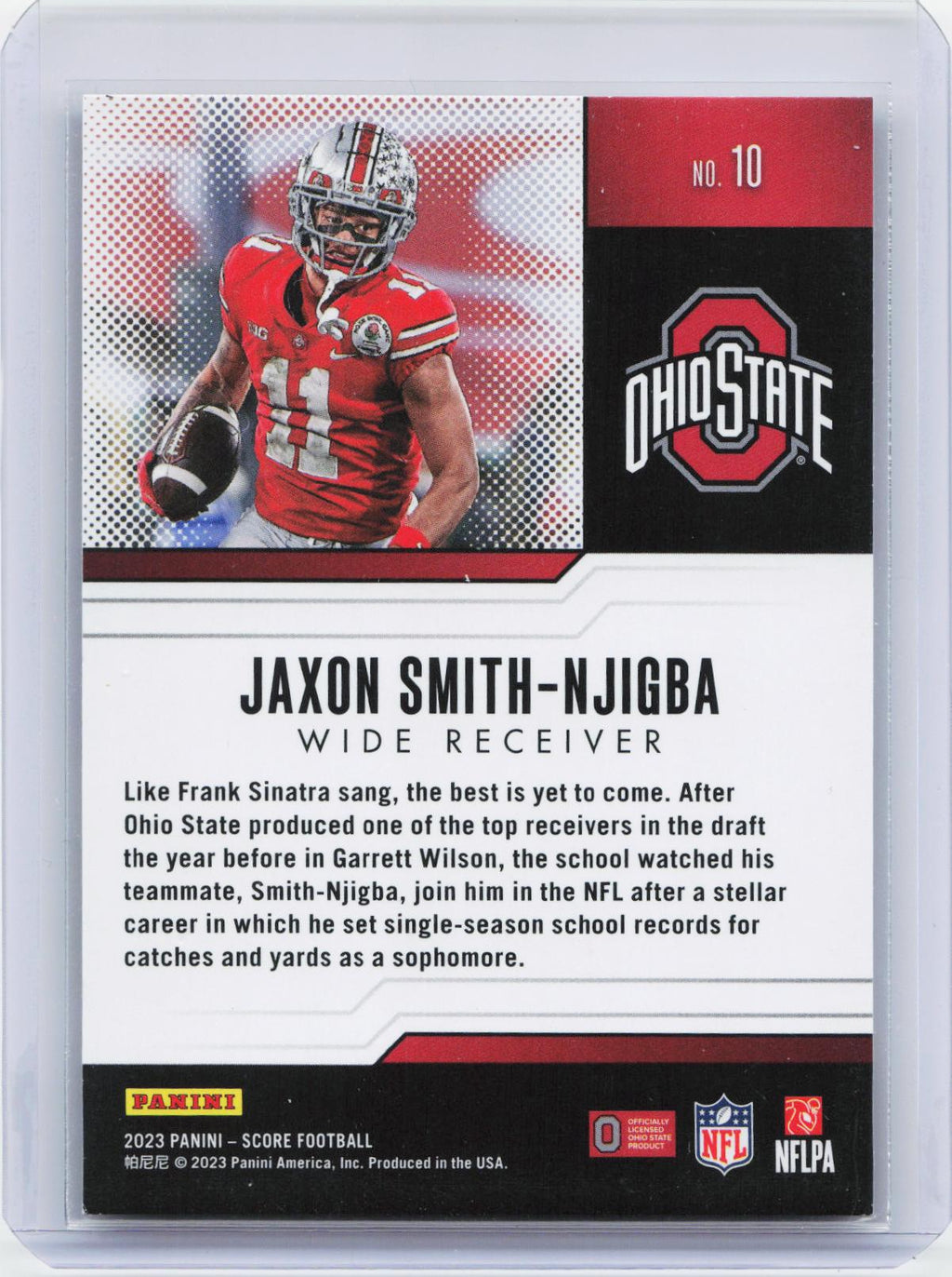 2023 Score #10 Jaxon Smith-Njigba Protential