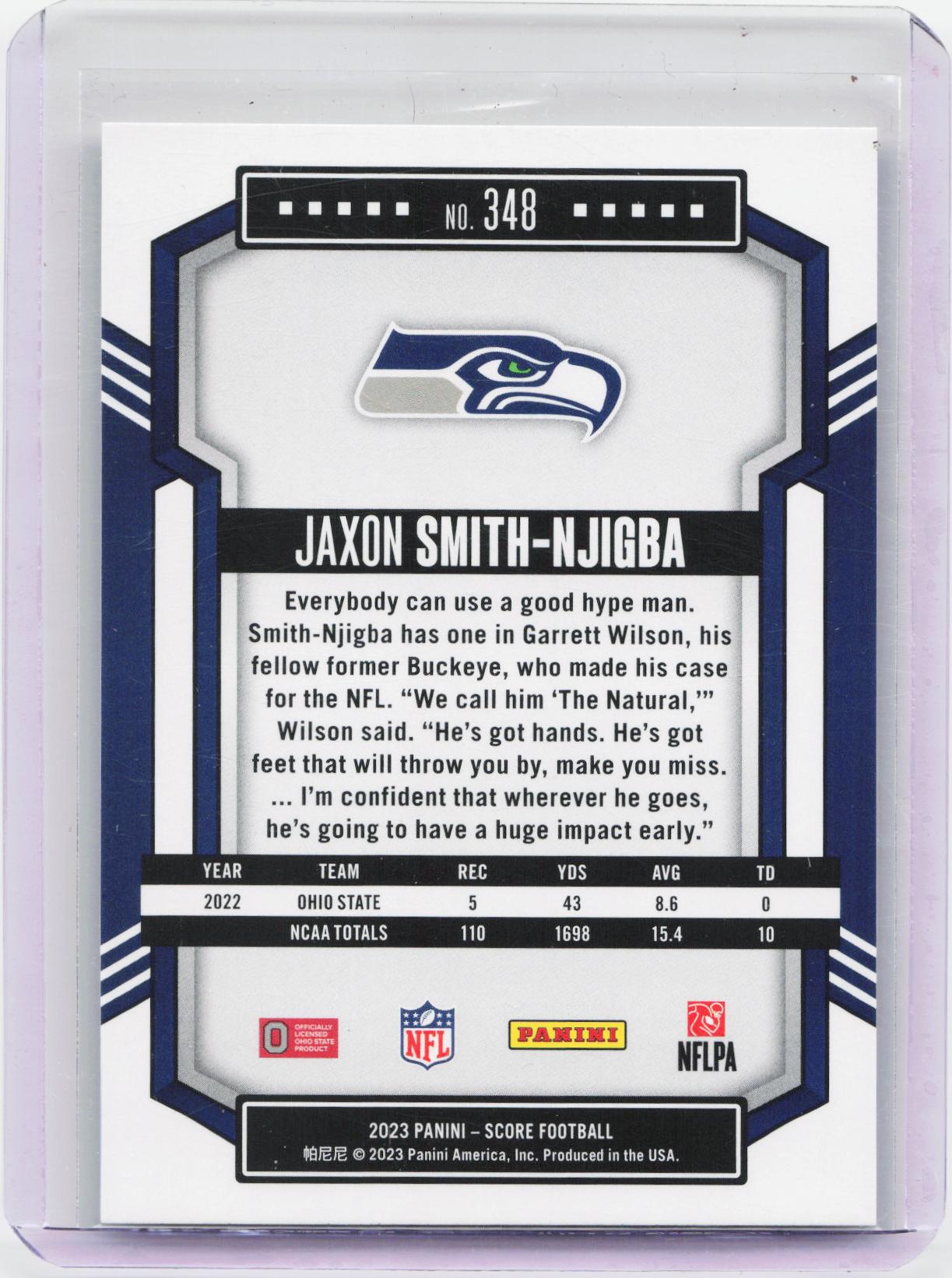2023 Score #348 Jaxon Smith-Njigba
