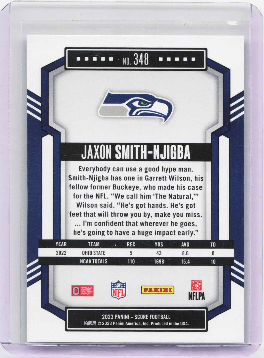 2023 Score #348 Jaxon Smith-Njigba