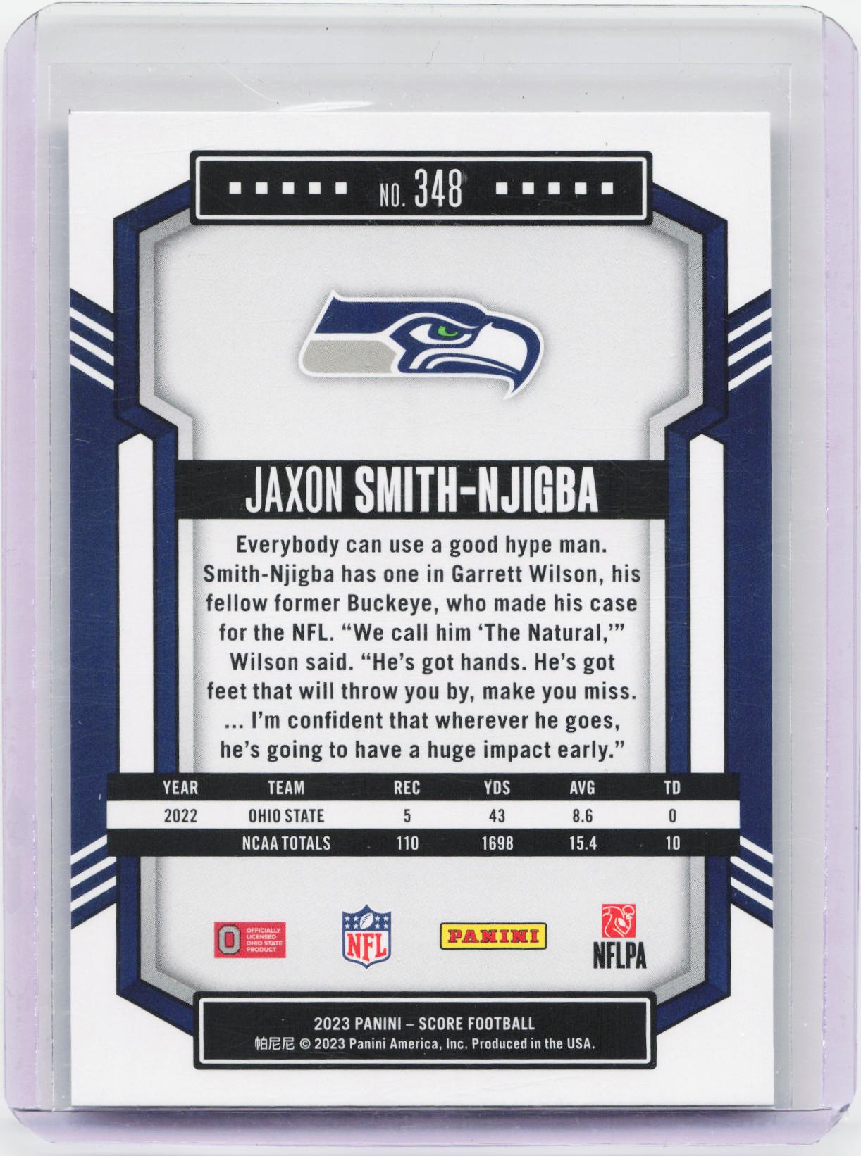 2023 Score #348 Jaxon Smith-Njigba
