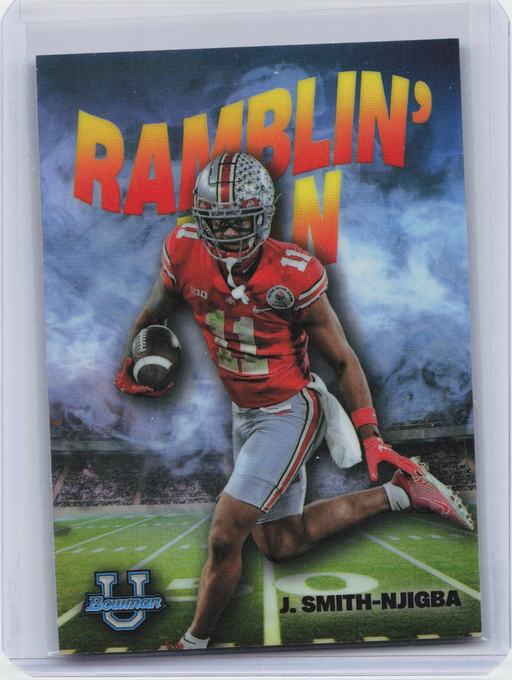 2022 Bowman University Chrome #RM-8 Jaxon Smith-Njigba Ramblin' Man
