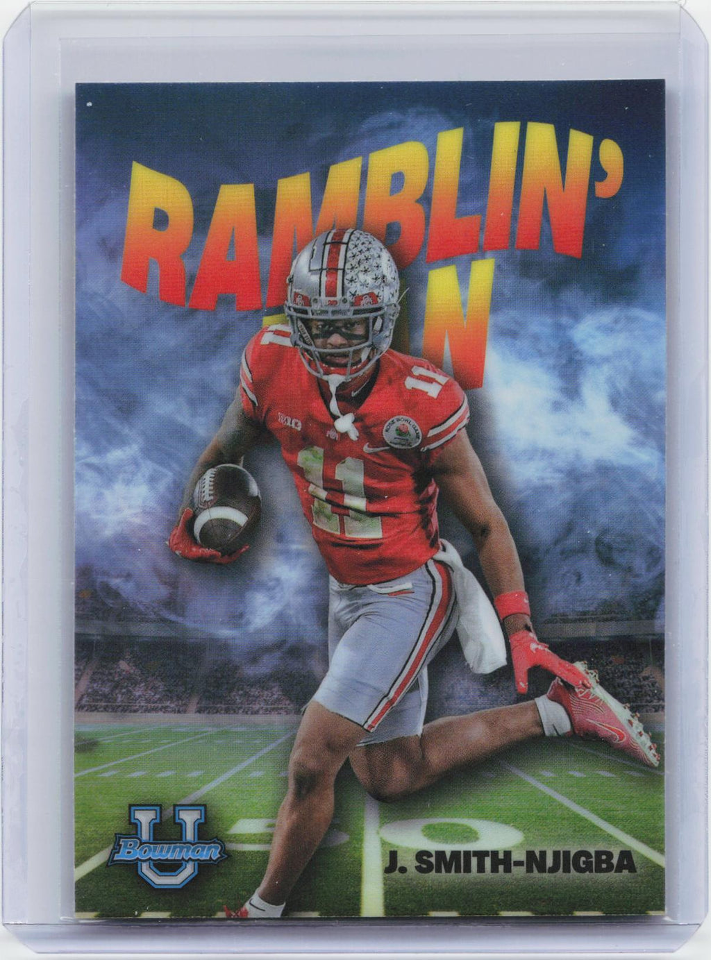 2022 Bowman University Chrome #RM-8 Jaxon Smith-Njigba Ramblin' Man