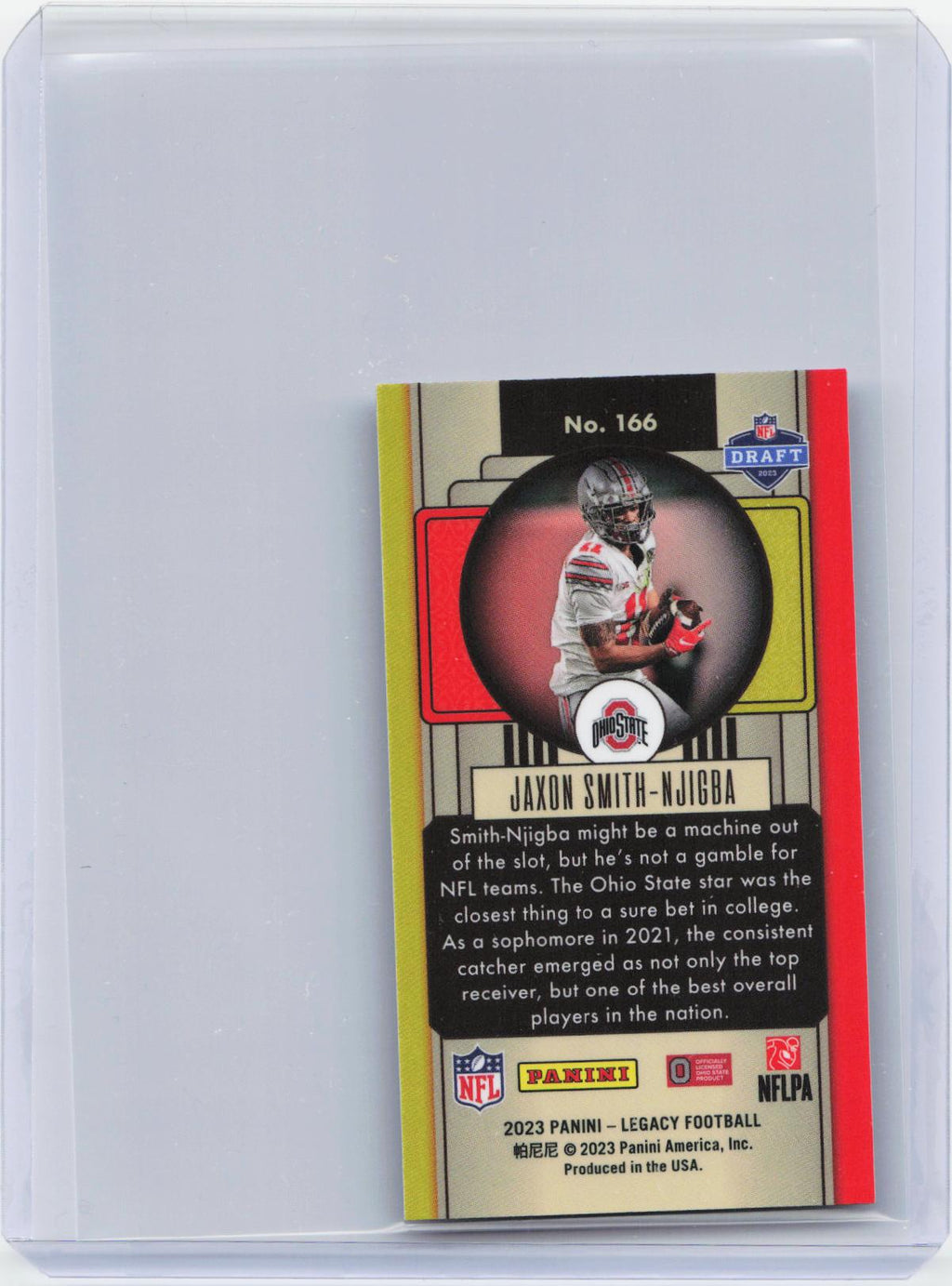 2023 Panini Legacy #166 Jaxon Smith-Njigba Premium Edition Silver Mini