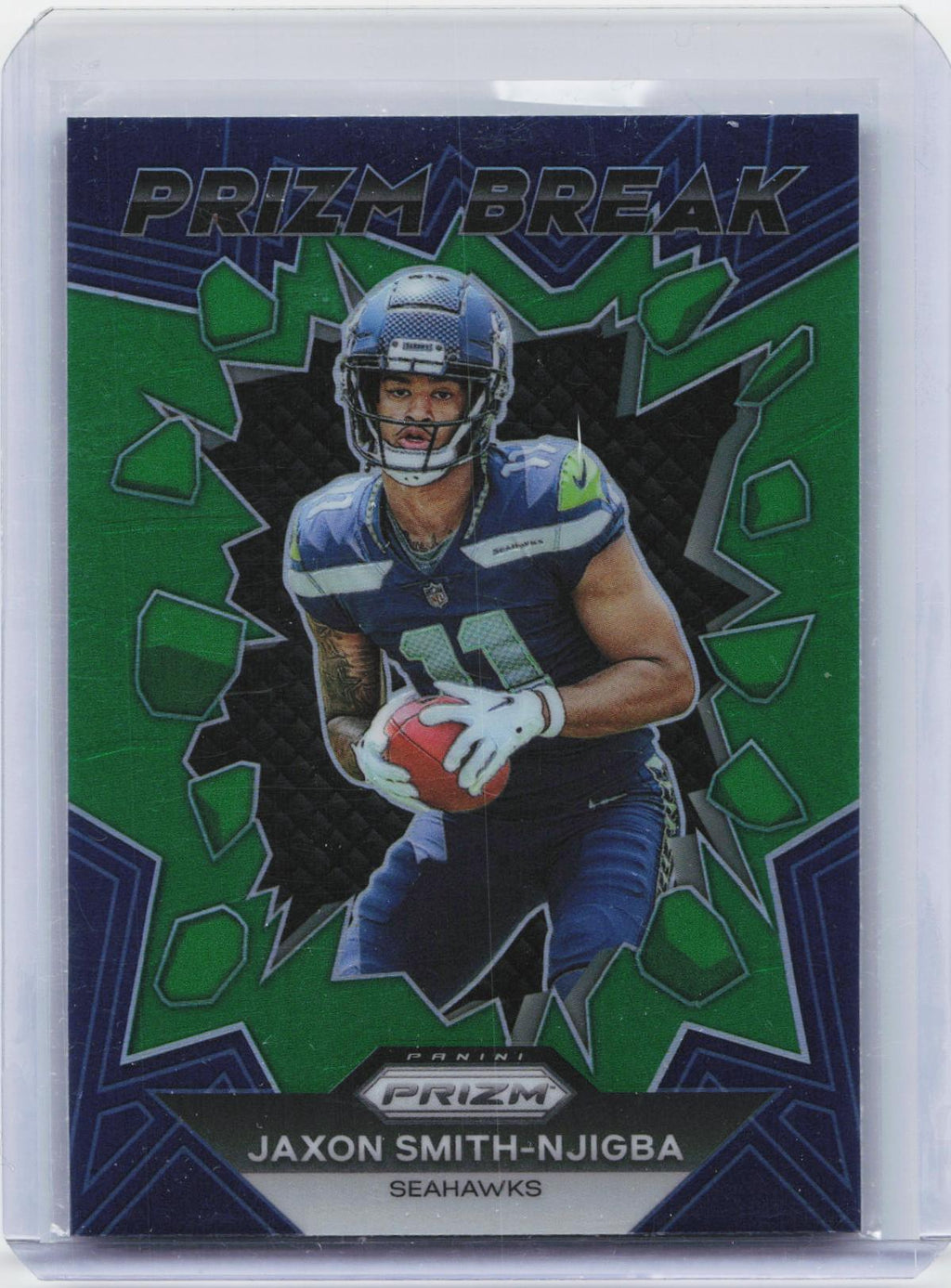 2023 Panini Prizm #PB-2 Jaxon Smith-Njigba Prizm Break Prizms Green