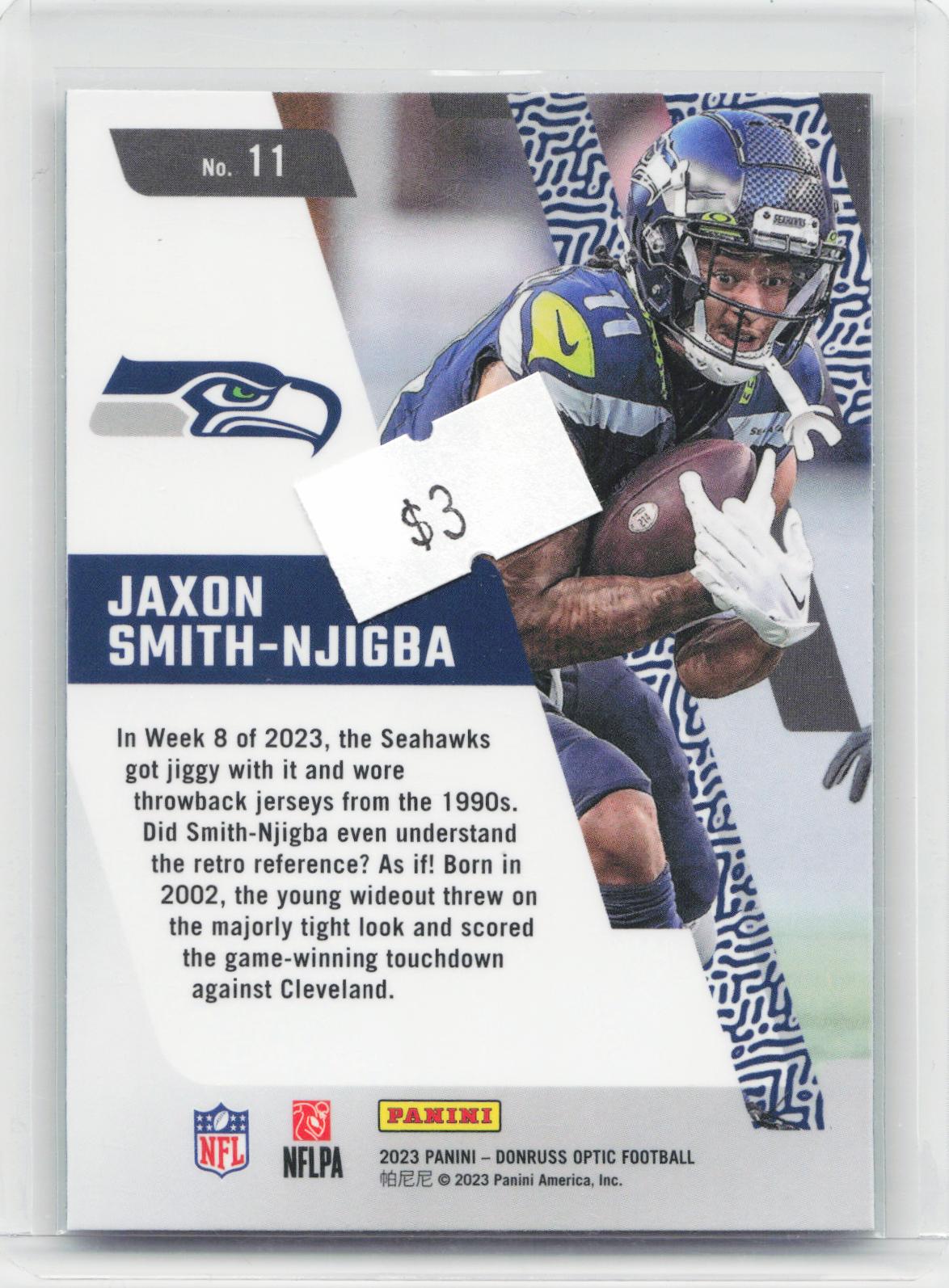 2023 Donruss Optic #11 Jaxon Smith-Njigba Primary Colors