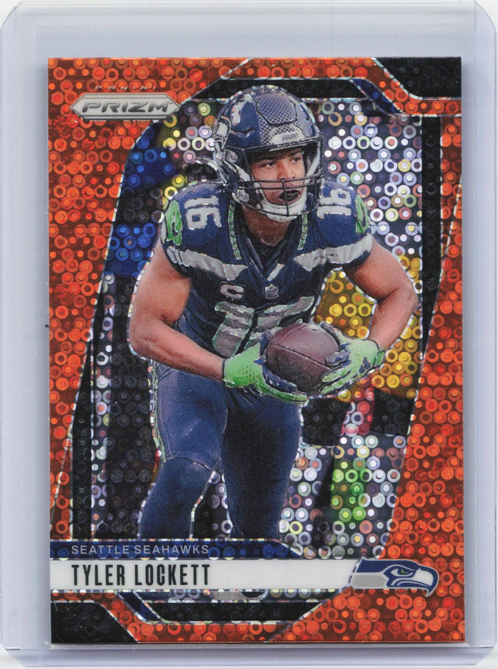 2024 Panini Prizm #262 Tyler Lockett Orange Disco Prizm