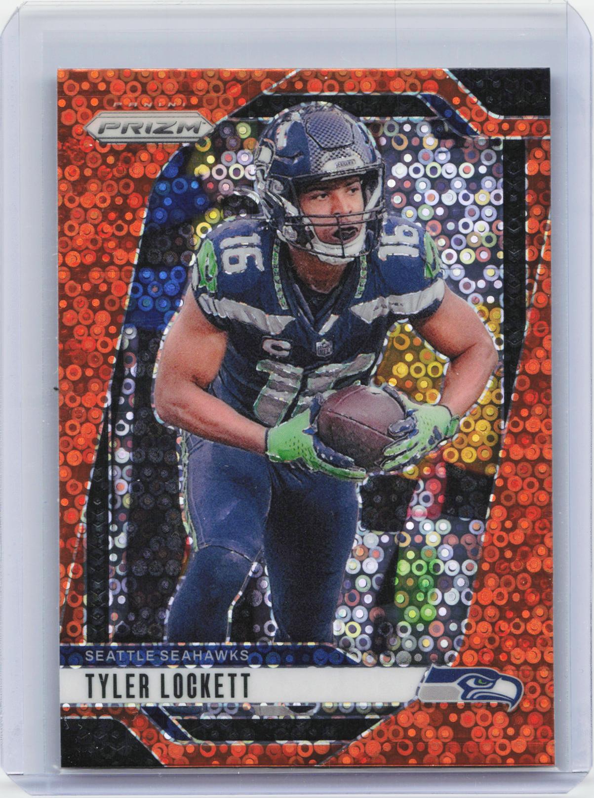 2024 Panini Prizm #262 Tyler Lockett Orange Disco Prizm