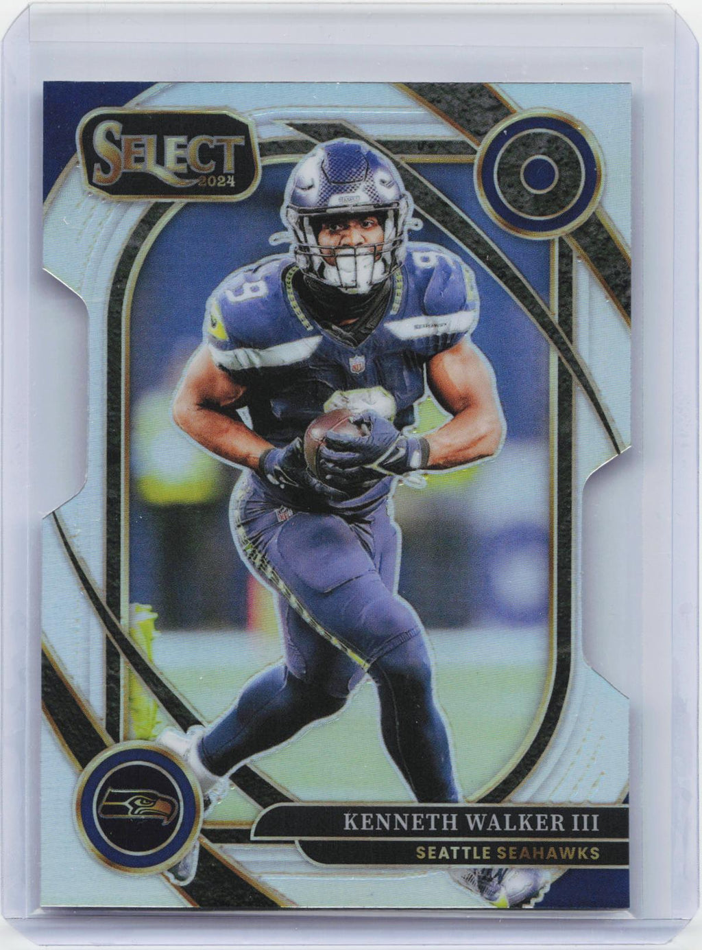 2024 Panini Select #276 Kenneth Walker III Silver Prizm Die Cut