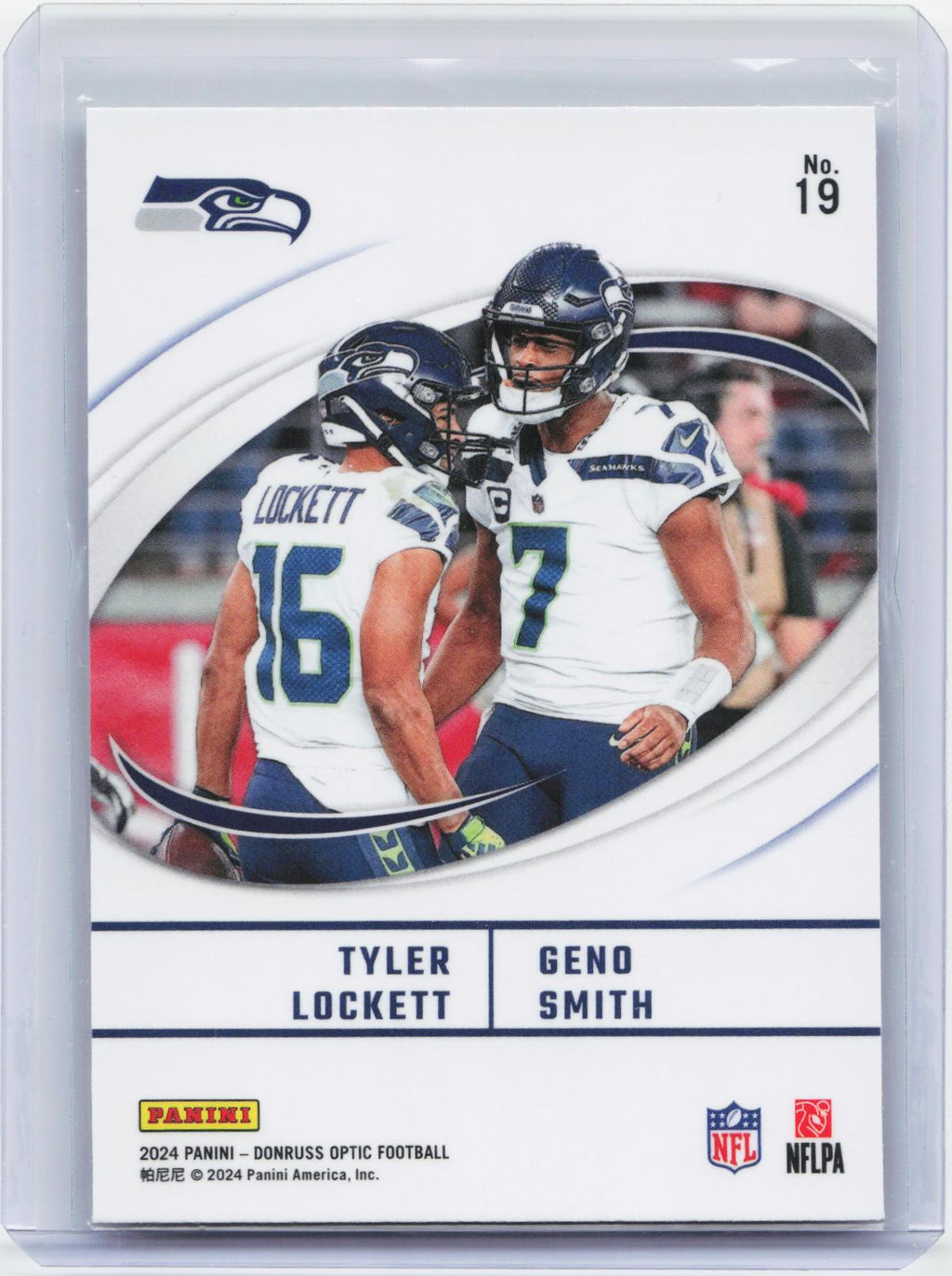 2024 Donruss Optic #19 Geno Smith / Tyler Lockett Best Tuddys