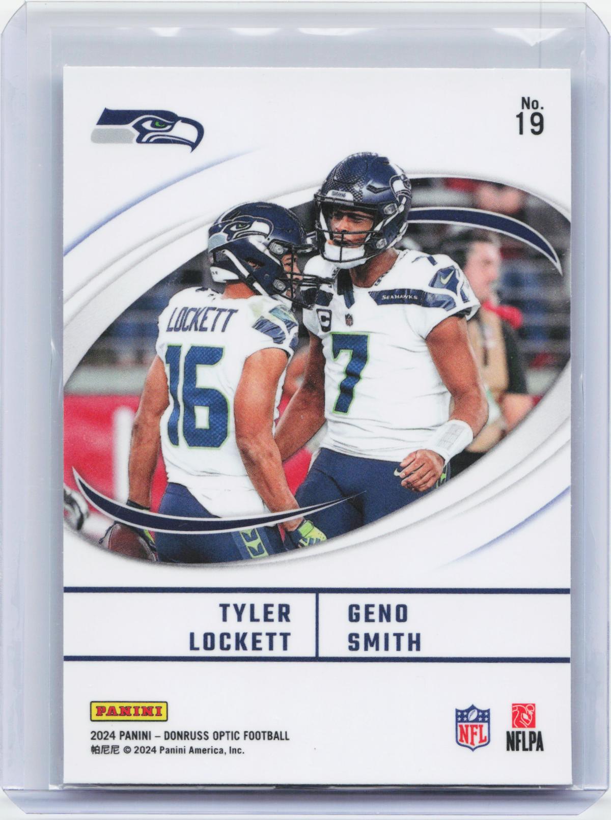 2024 Donruss Optic #19 Geno Smith / Tyler Lockett Best Tuddys