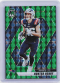 2025 Panini Mosaic #79 Hunter Henry Mosaic Green