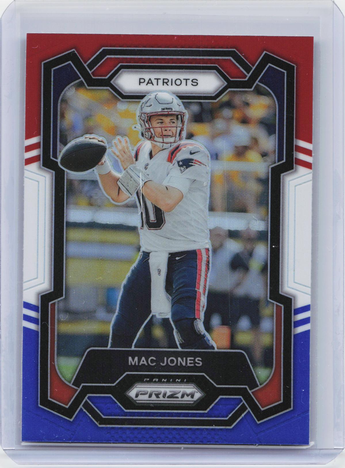 2023 Panini Prizm #206 Mac Jones Red White and Blue
