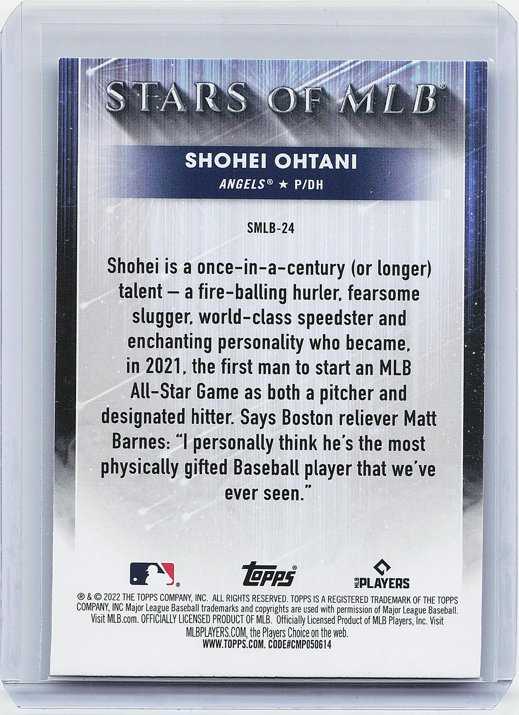 2022 Topps #SMLBC-24 Shohei Ohtani Stars of MLB Chrome