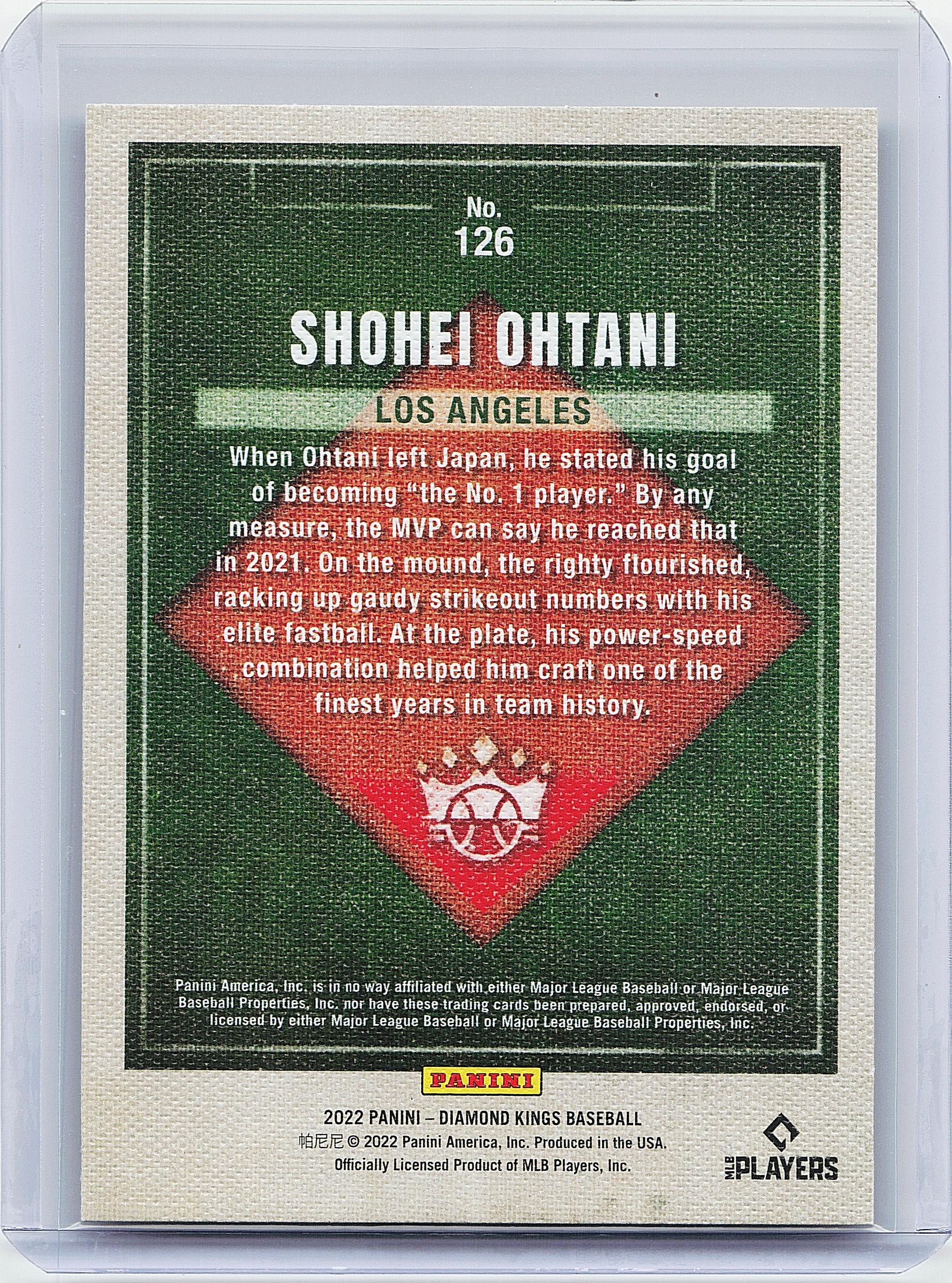 2022 Panini Diamond Kings #126 Shohei Ohtani