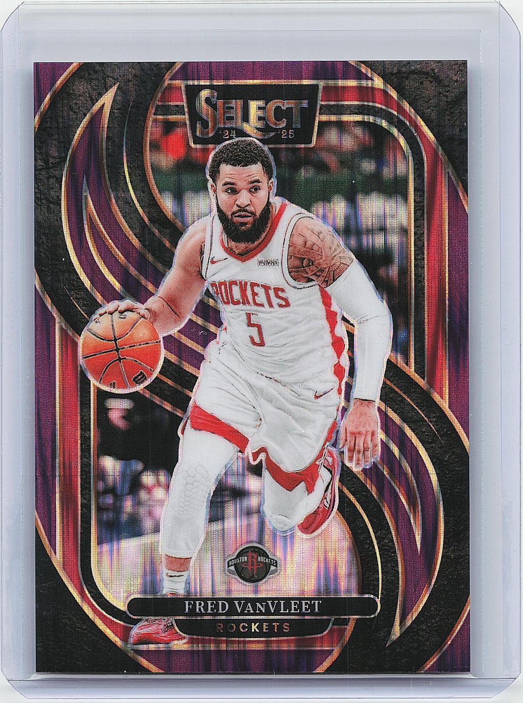 2024-25 Panini Select #118 Fred VanVleet Purple Flash Prizm #/249