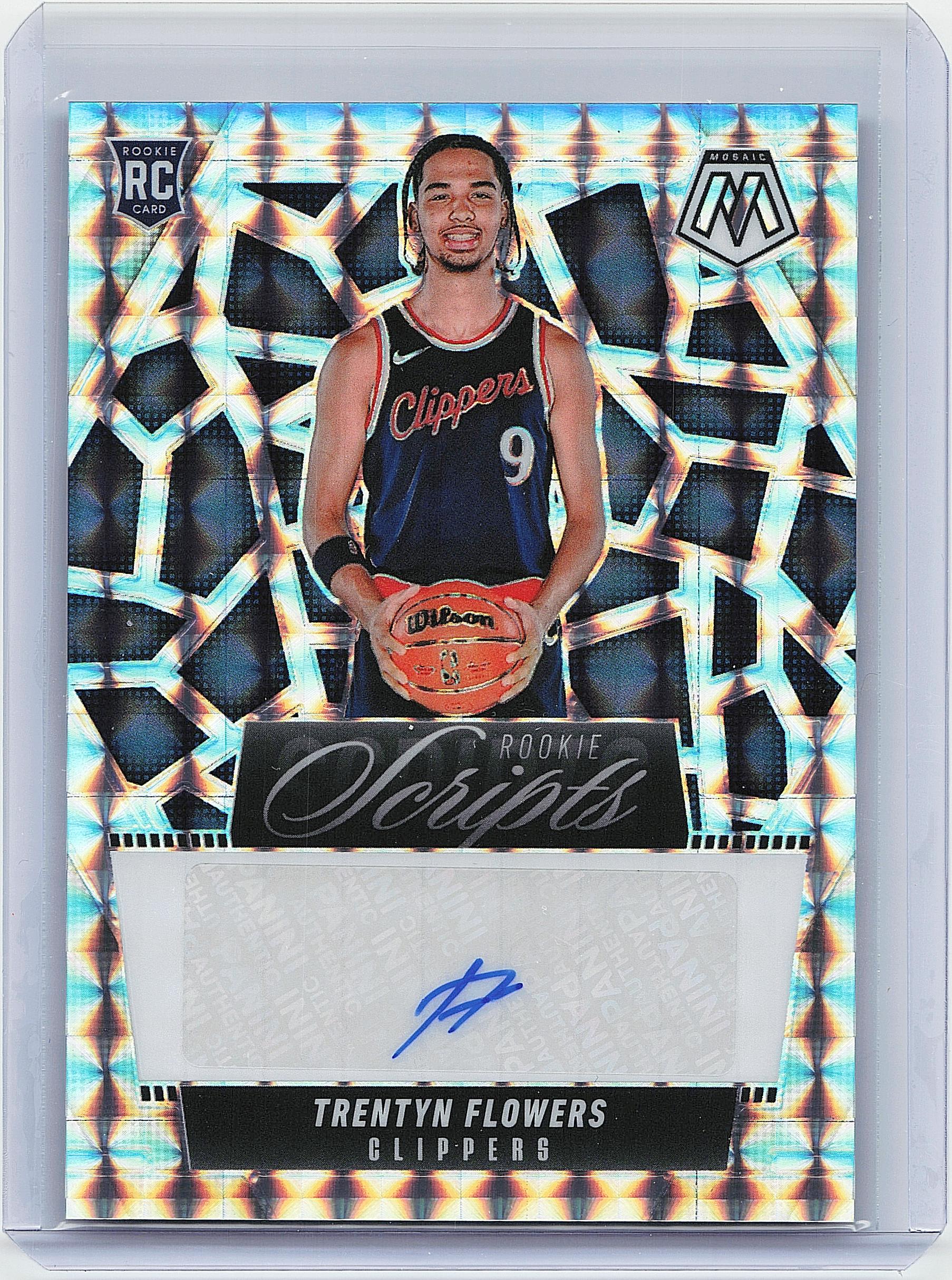 2024-25 Panini Mosaic #RS-FLW Trentyn Flowers Rookie Scripts