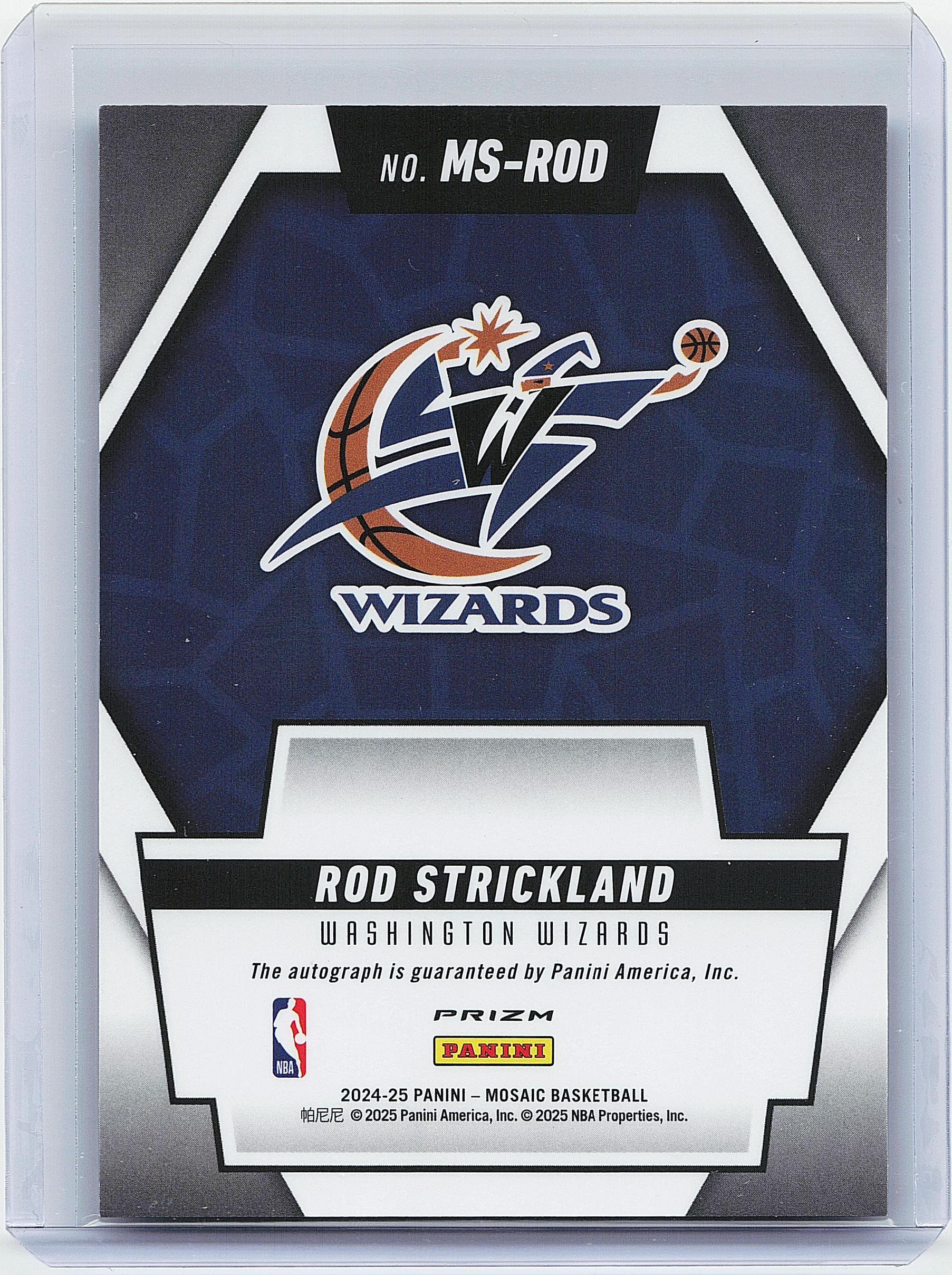 2024-25 Panini Mosaic #MS-ROD Rod Strickland Scripts