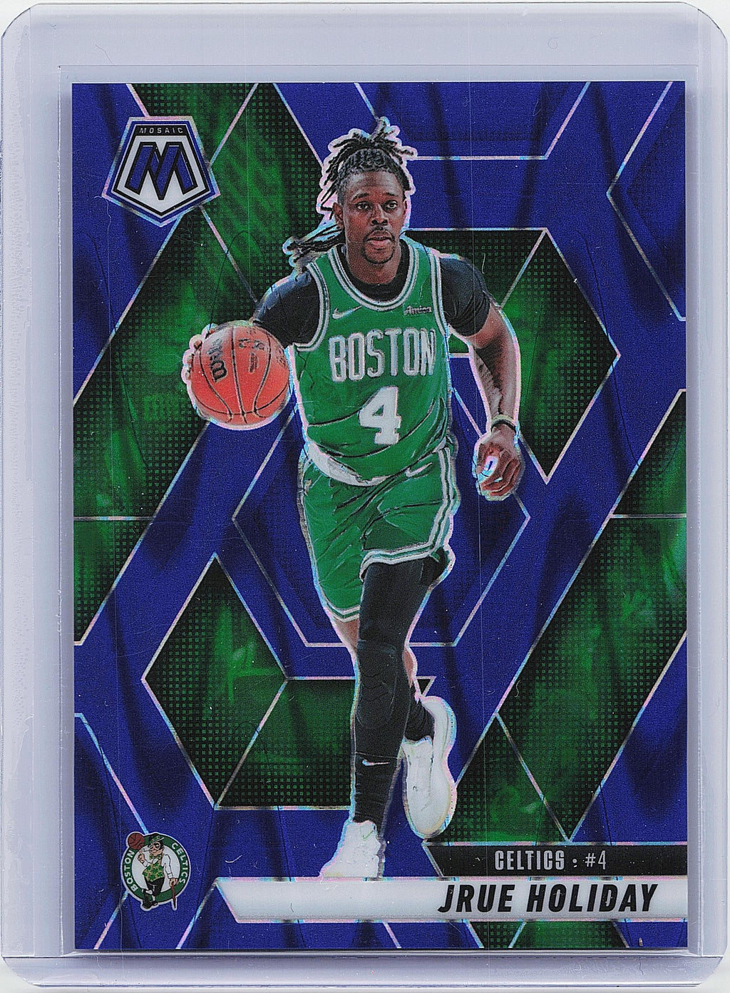 2024-25 Panini Mosaic #196 Jrue Holiday Blue Seismic Mosaic #/149