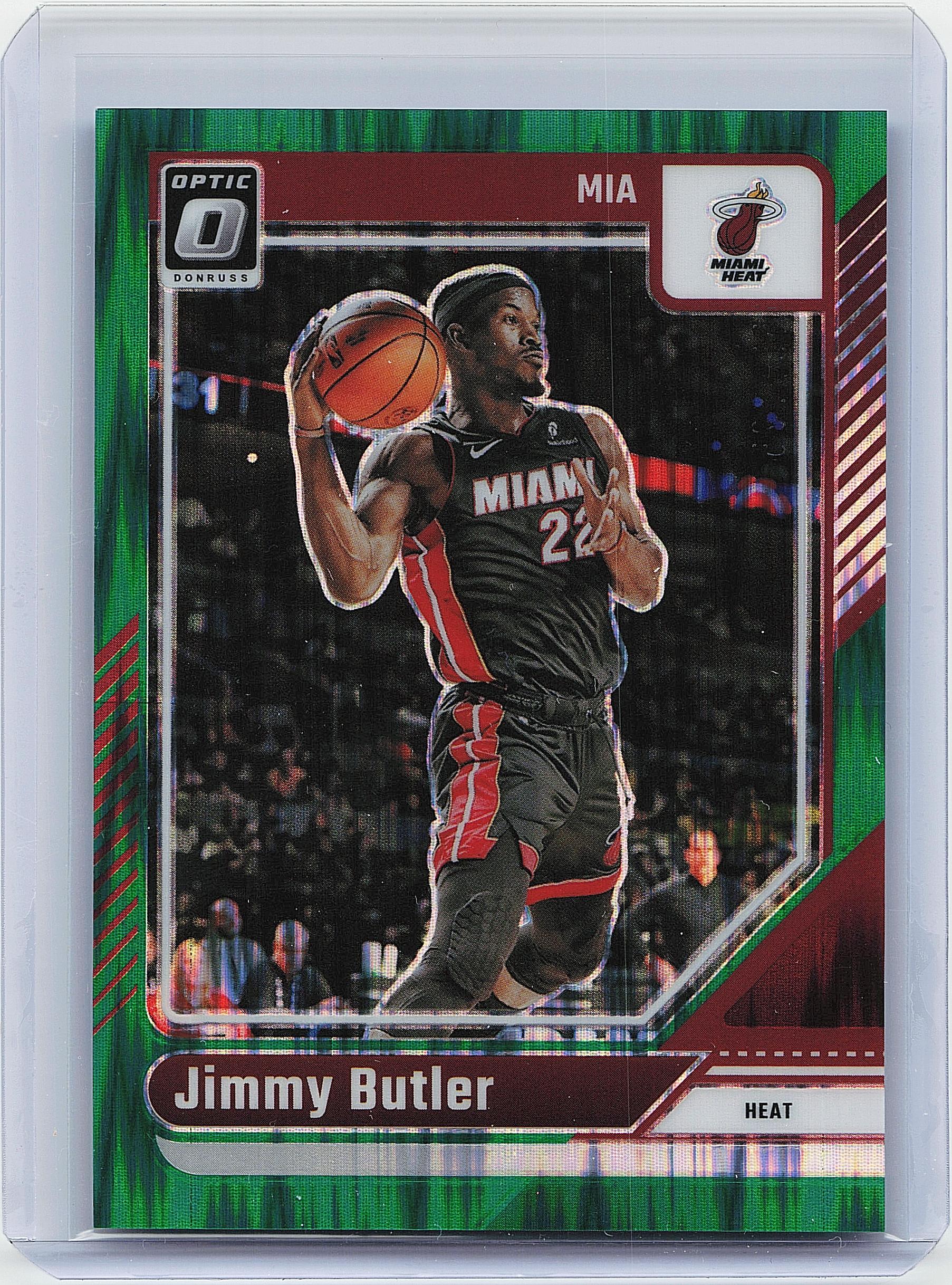2024-25 Donruss Optic #142 Jimmy Butler III Green Shock #/149