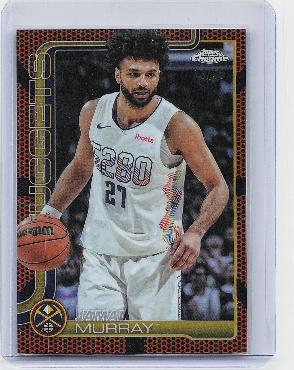 2025-26 Topps Chrome #55 Jamal Murray Orange Basketball Refractor #/25