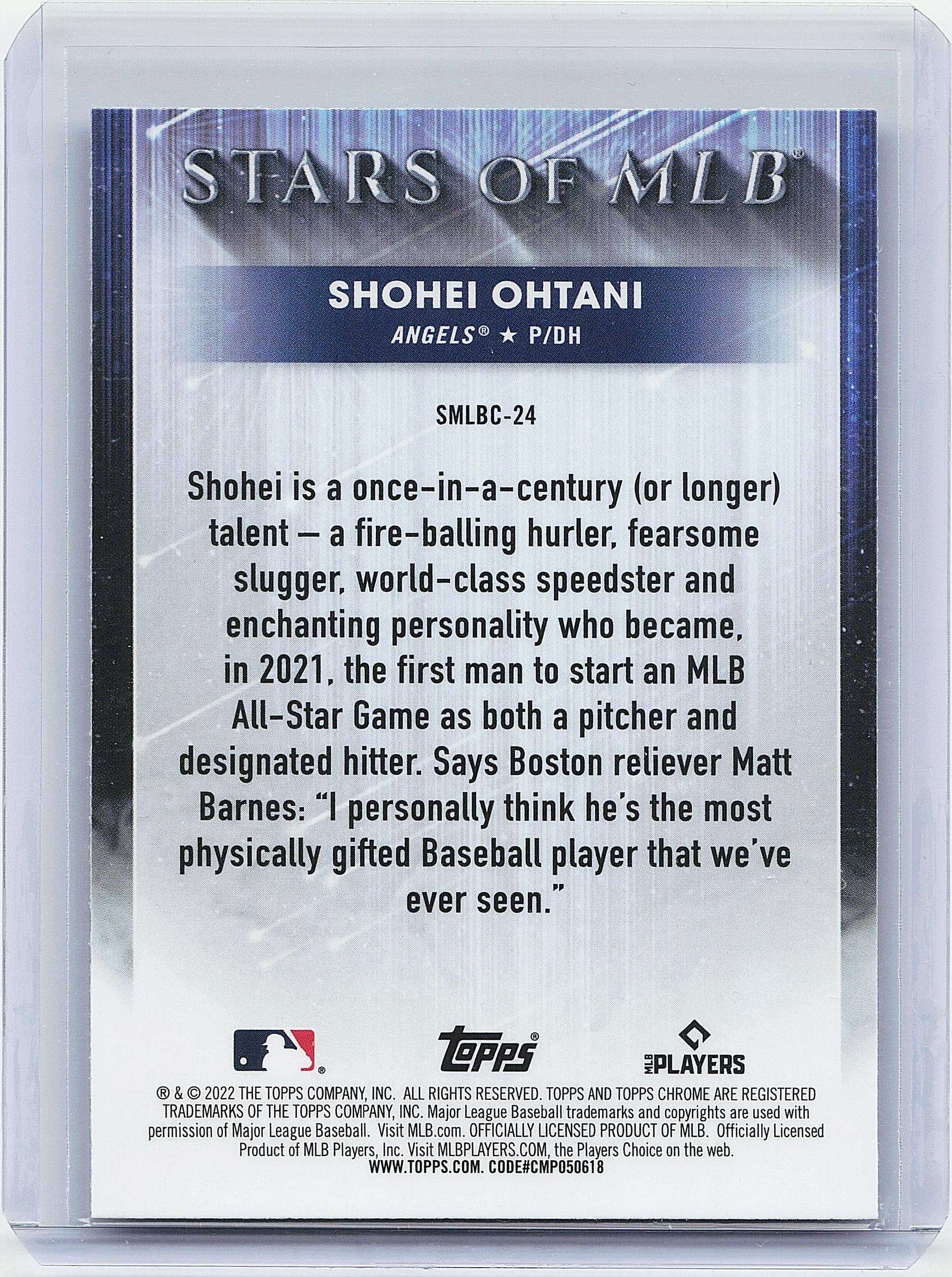 2022 Topps #SMLBC-24 Shohei Ohtani Stars of MLB Chrome