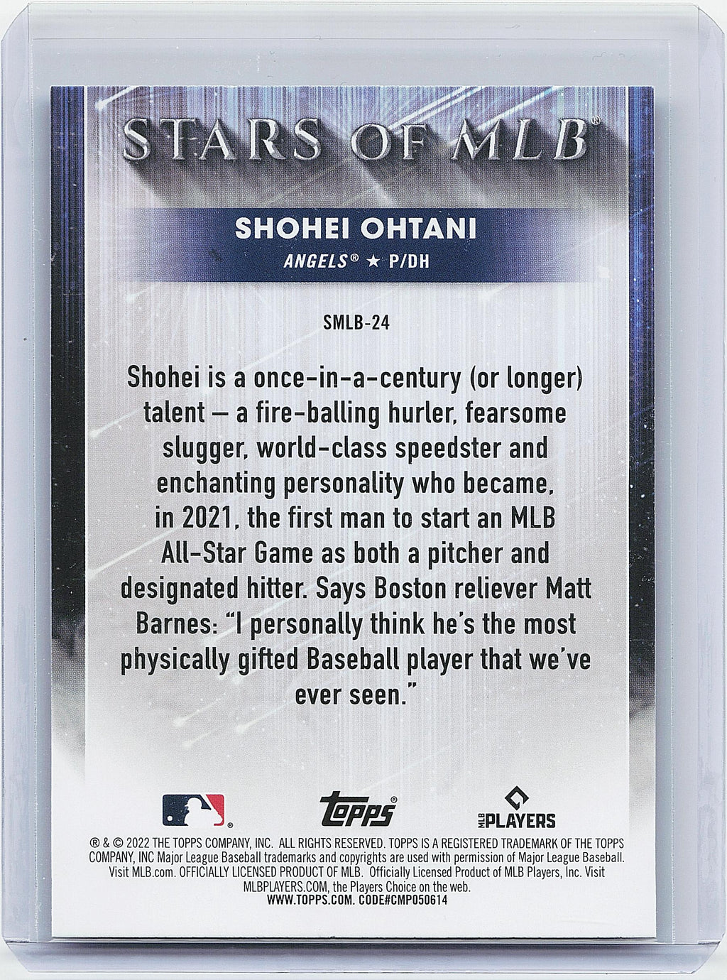 2022 Topps #SMLB-24 Shohei Ohtani Stars of MLB
