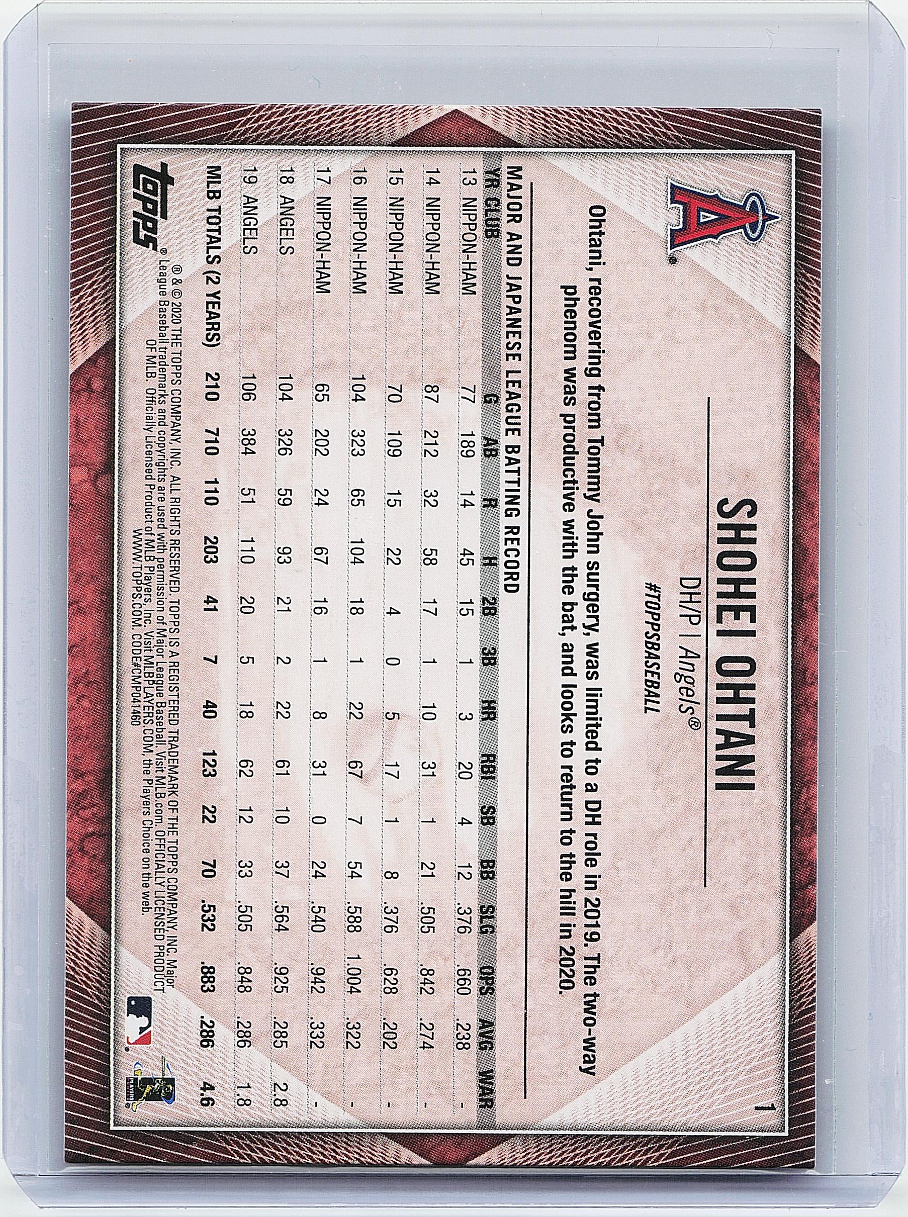 2020 Topps National Baseball Card Day #1 Shohei Ohtani