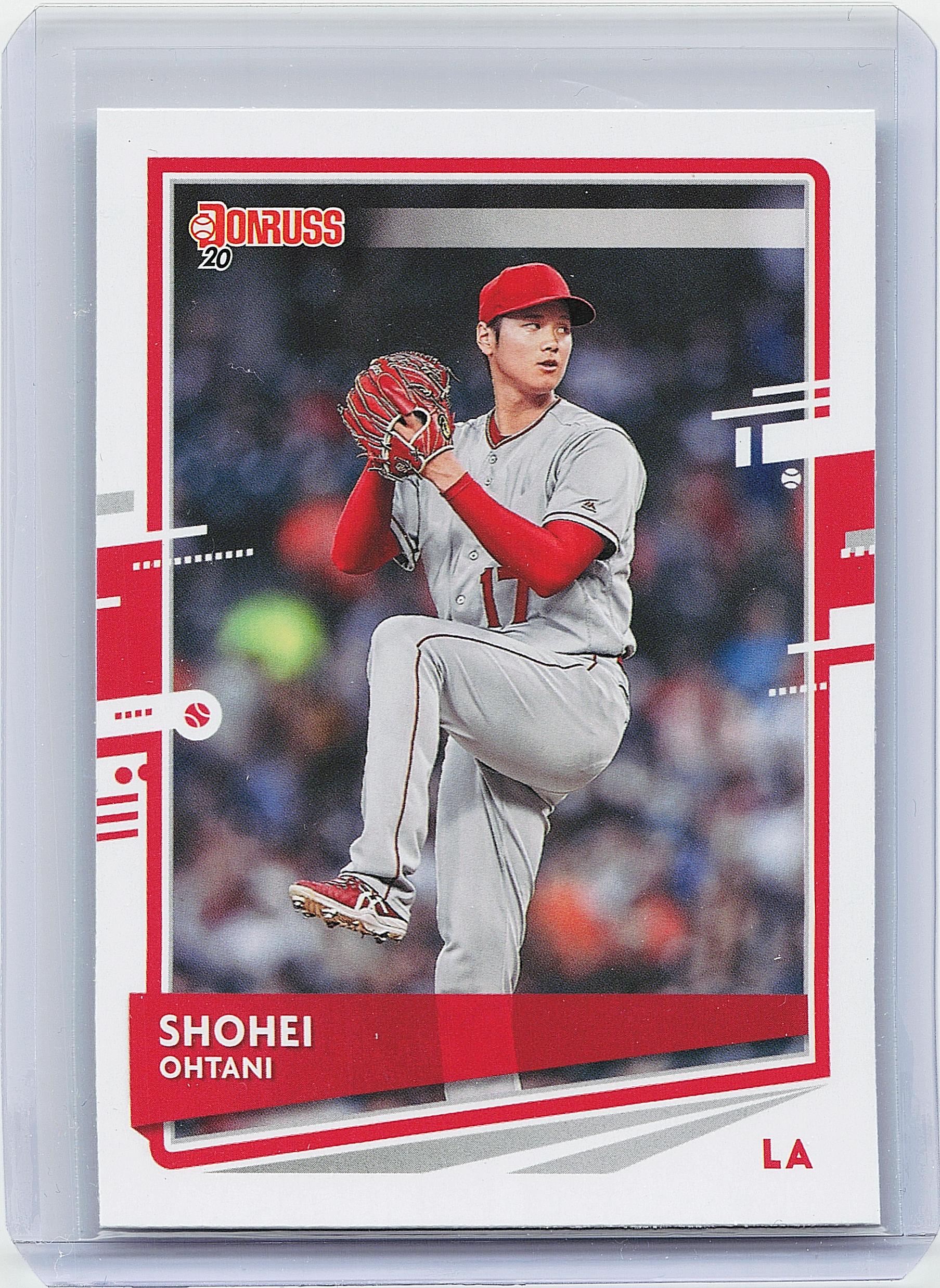 2020 Donruss #94b Shohei Ohtani : Pitching, old Donruss logo on back