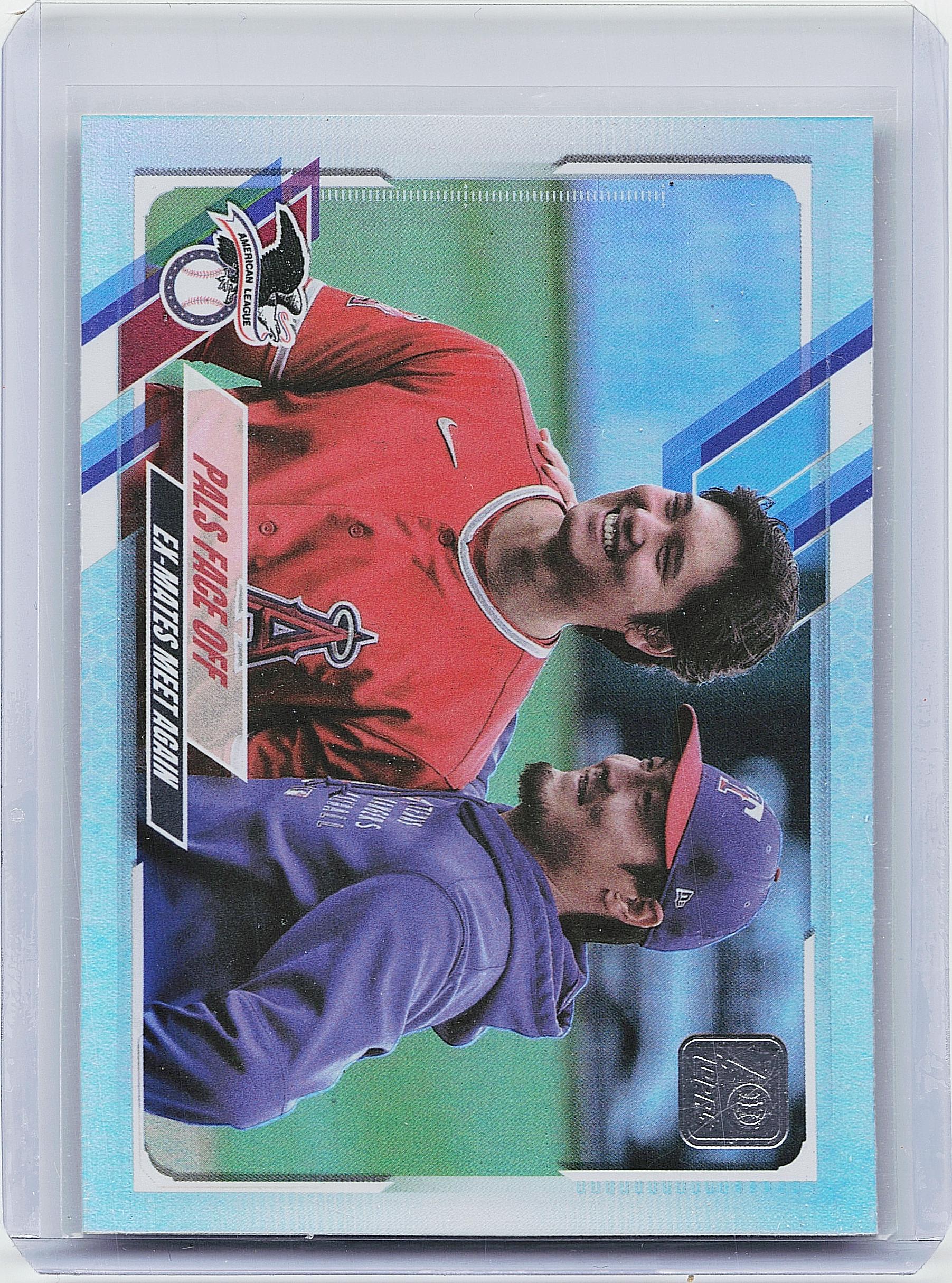 2021 Topps Update #US125 Pals Face Off (Shohei Ohtani / Kohei Arihara) Refractor