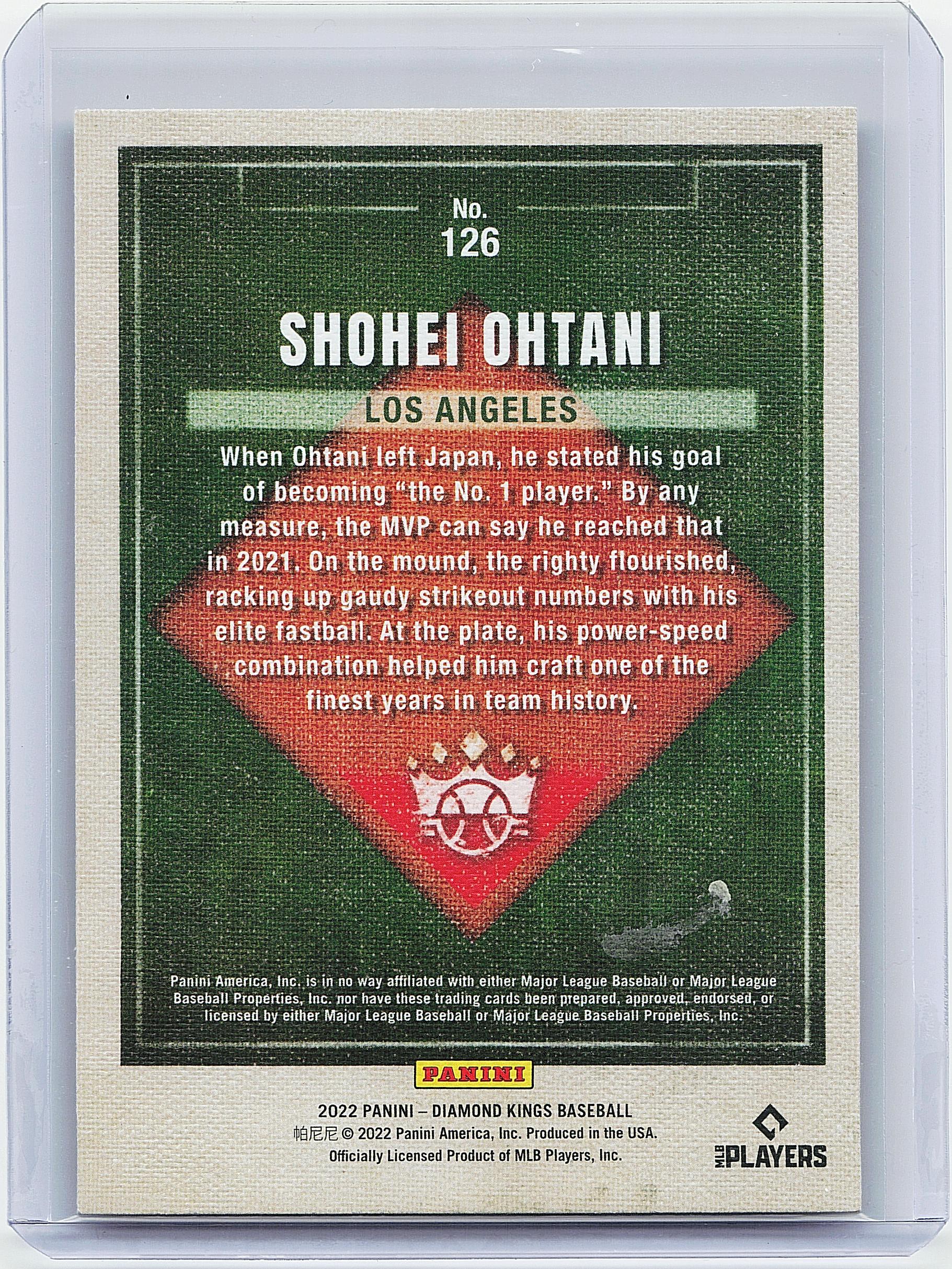 2022 Panini Diamond Kings #126 Shohei Ohtani