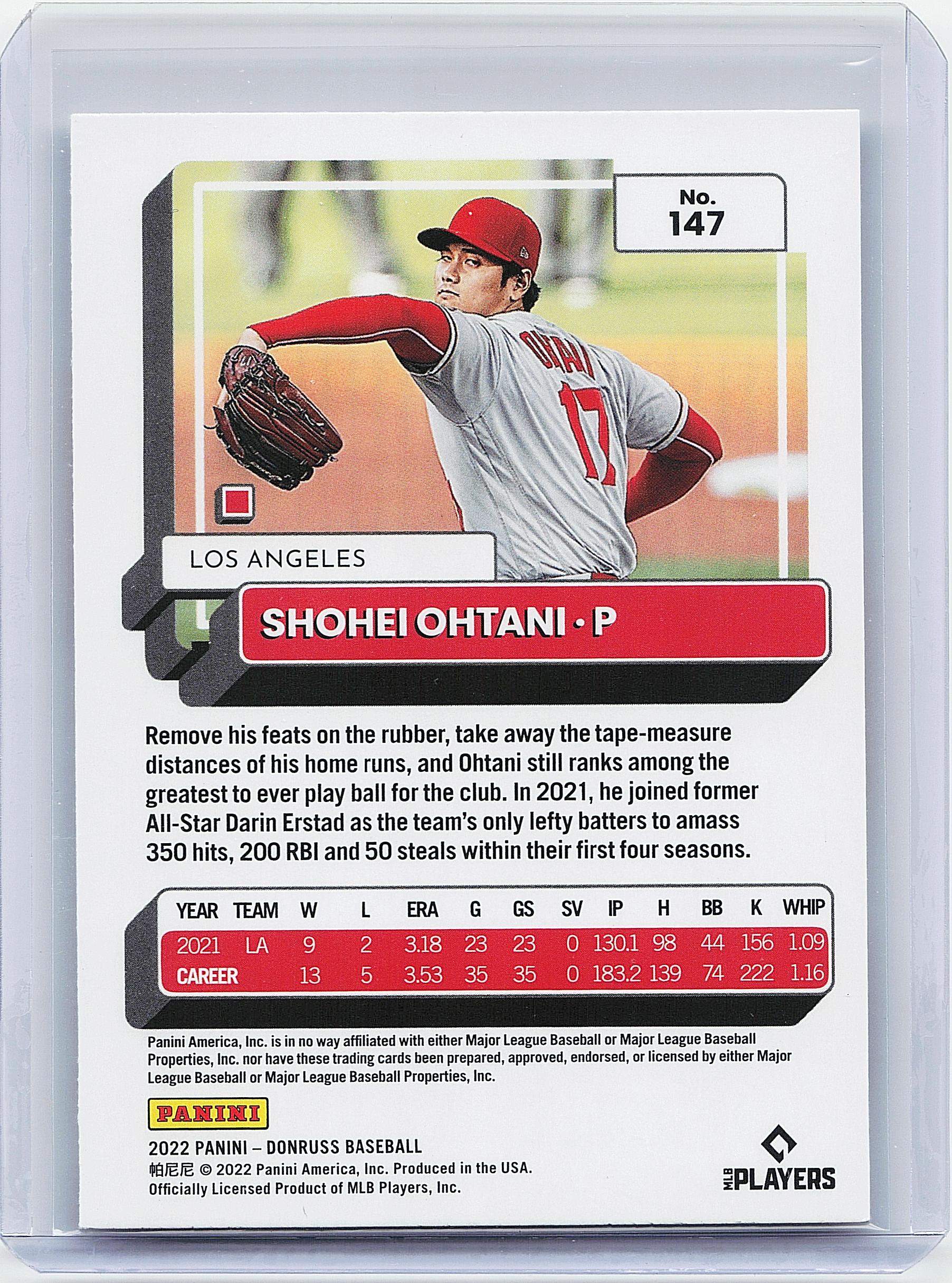 2022 Donruss #147b Shohei Ohtani