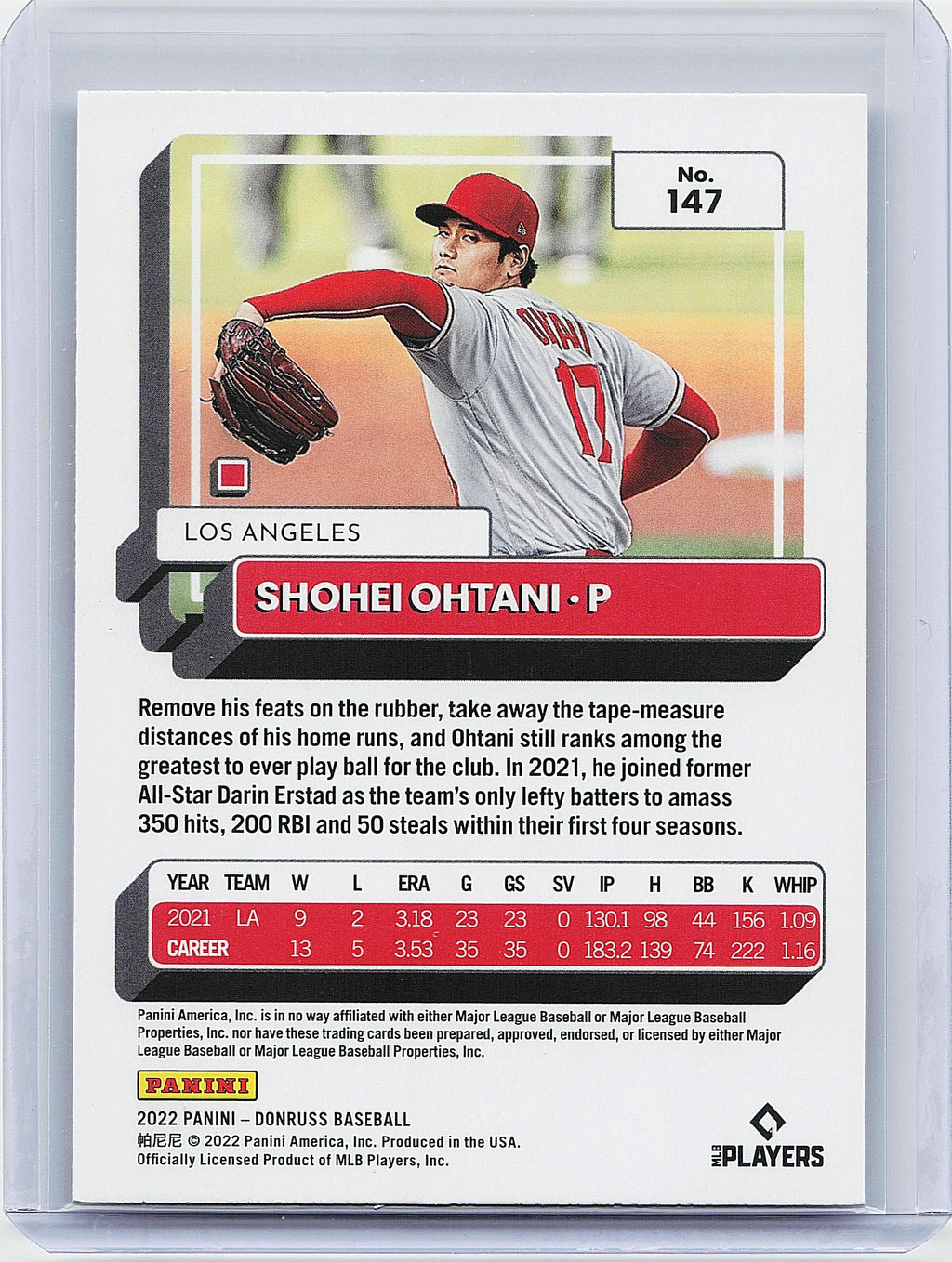 2022 Donruss #147b Shohei Ohtani