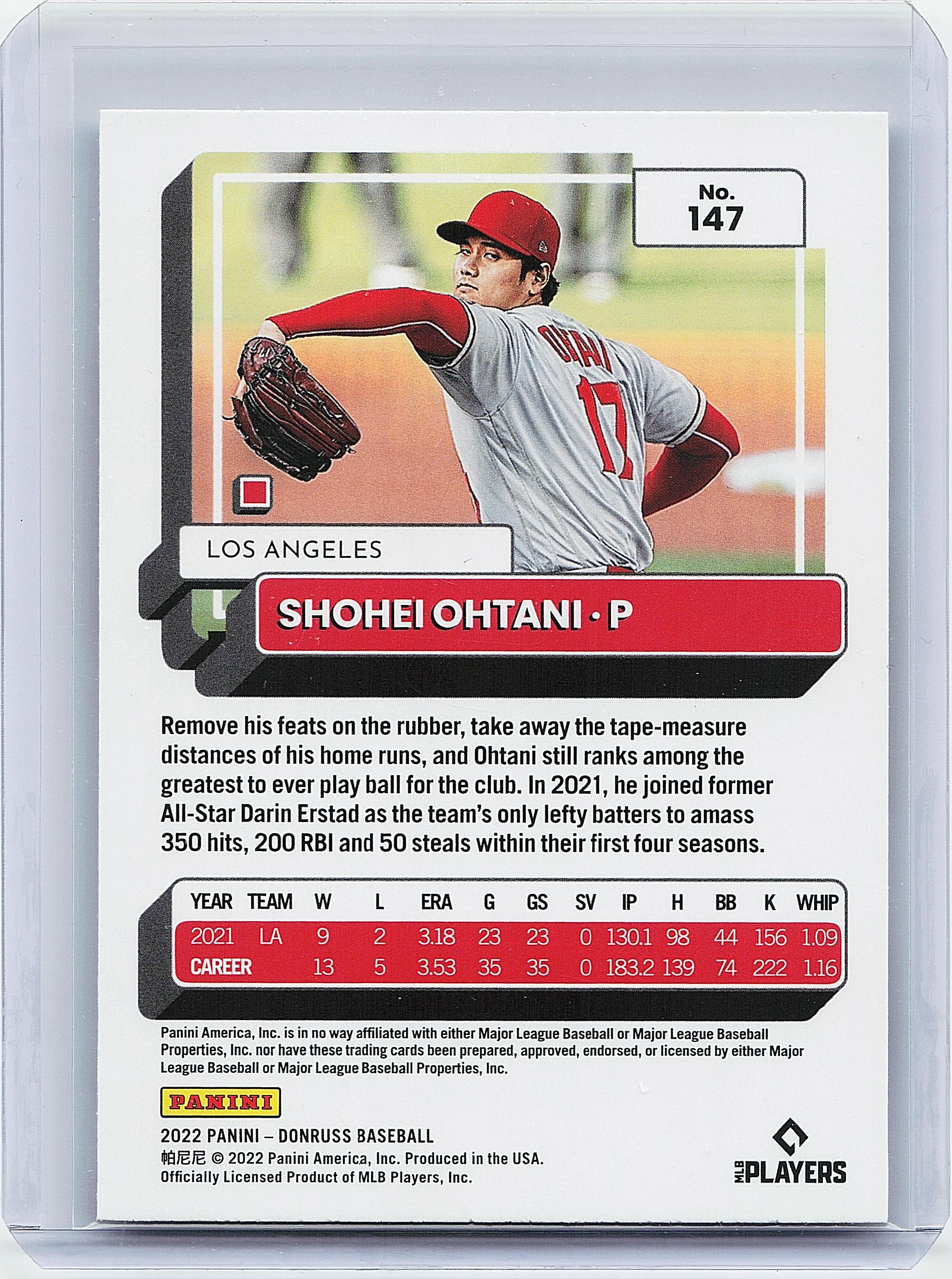 2022 Donruss #147b Shohei Ohtani