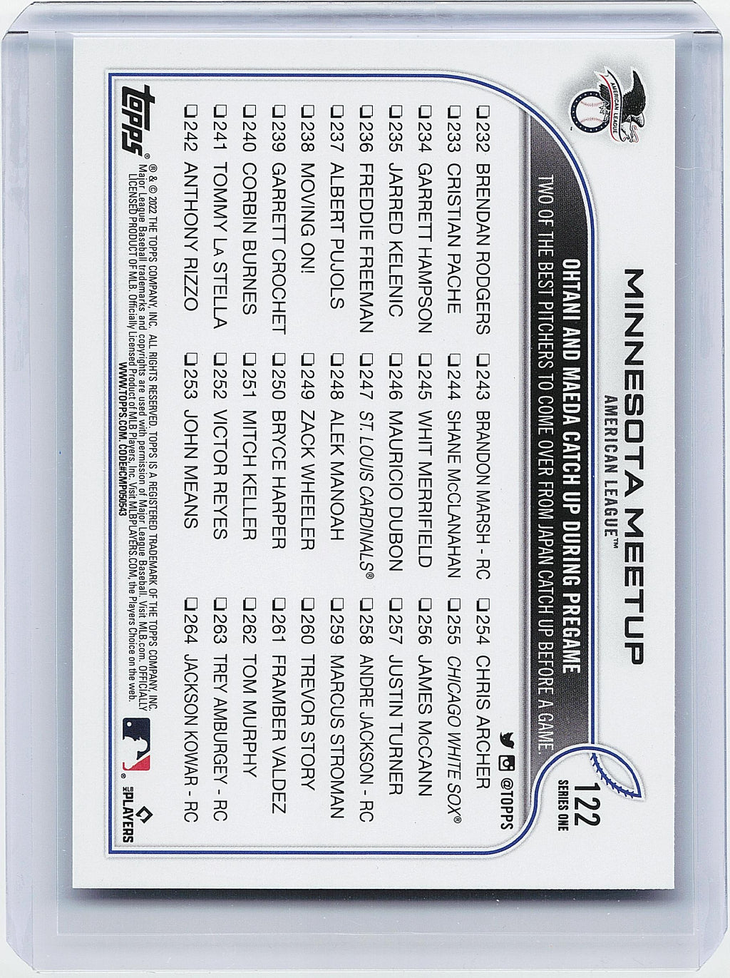 2022 Topps #122 Minnesota Meetup